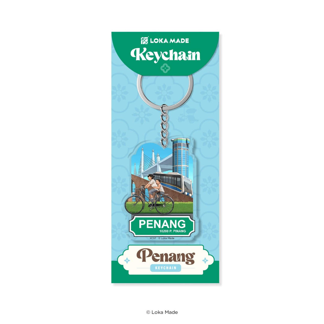 Penang Street Cycle - Keychain