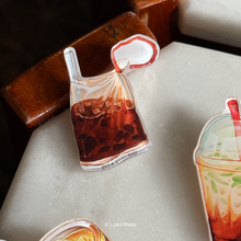 Load image into Gallery viewer, Minum-minuman &#39;Kopi Ice &amp; Limau Asam&#39; - Deco Acrylic Pin
