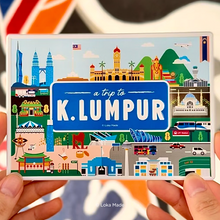 Load image into Gallery viewer, Metal Postcard ‘A Trip To Kuala Lumpur’
