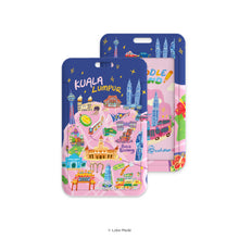 Load image into Gallery viewer, Doodle Land: City Walk in Kuala Lumpur - Lanyard &amp; ID Card Holder
