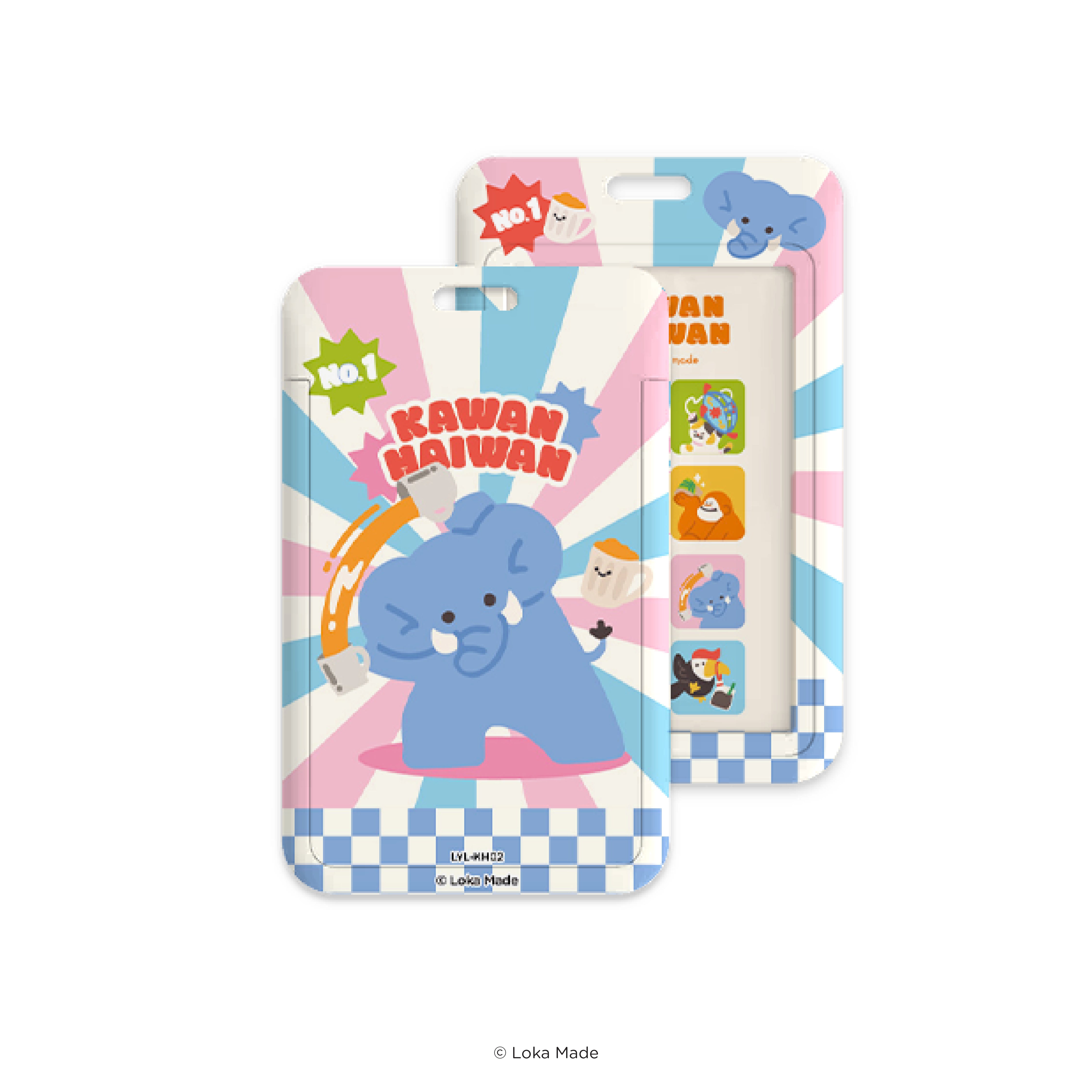 Kawan-Haiwan 'Cozy Gathering' - Lanyard & ID Card Holder