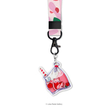 Load image into Gallery viewer, Ikat Tepi &#39;Sirap Bandung&#39; - Short Lanyard with Shaker Keychain
