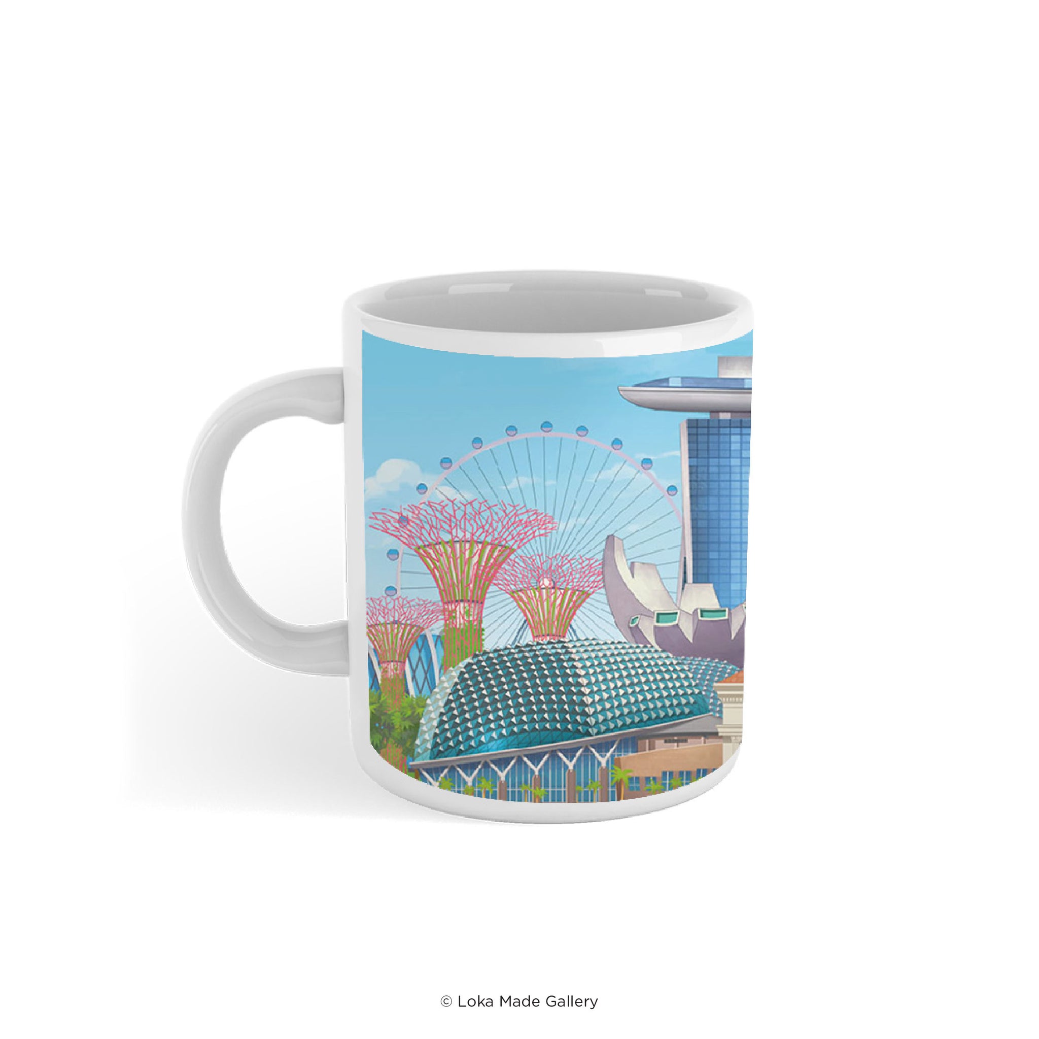 Grand Mug (tasse) Souvenir De Singapour "Lion City" - Occasion, Marque Dream Studios