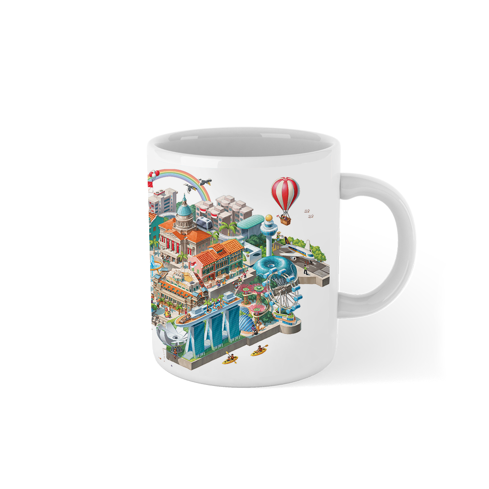 Whimsy Over Singapore - Mug