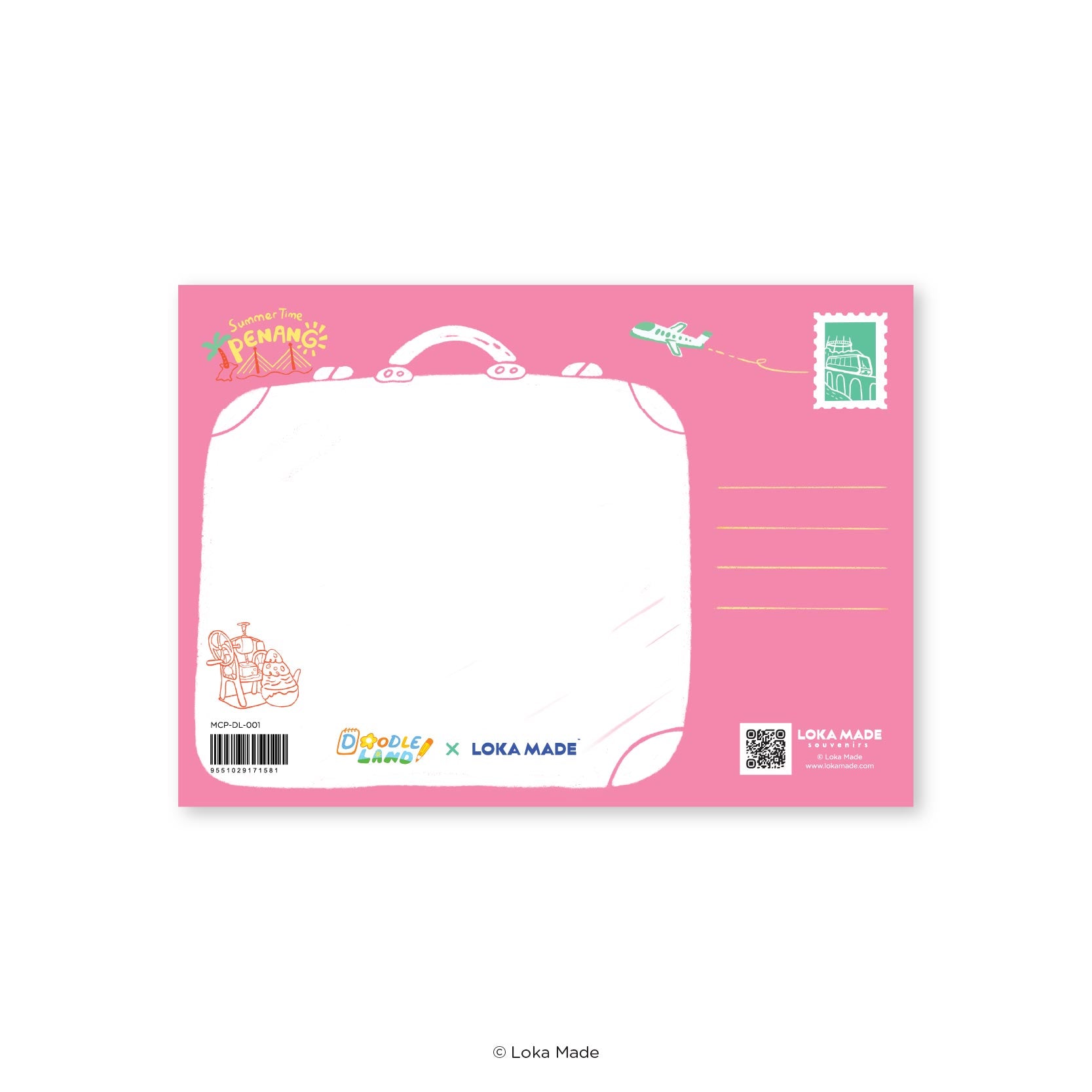 Doodle Land: Penang Jom Cari Makan - Malaysia Postcard