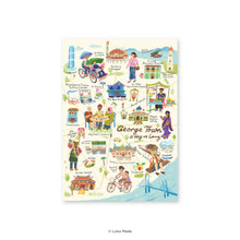 Load image into Gallery viewer, Doodle Land: George Town A Day In Lorong - Malaysia Postcard
