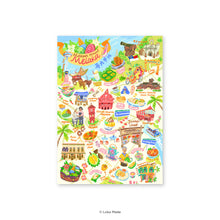 Load image into Gallery viewer, Doodle Land: Makan Around Melaka - Malaysia Postcard

