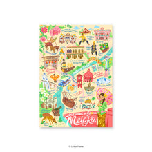 Load image into Gallery viewer, Doodle Land: Melaka Old Street in Bloom - Malaysia Postcard
