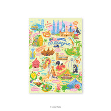 Load image into Gallery viewer, Doodle Land: Makan Angin Di Malaysia - Malaysia Postcard
