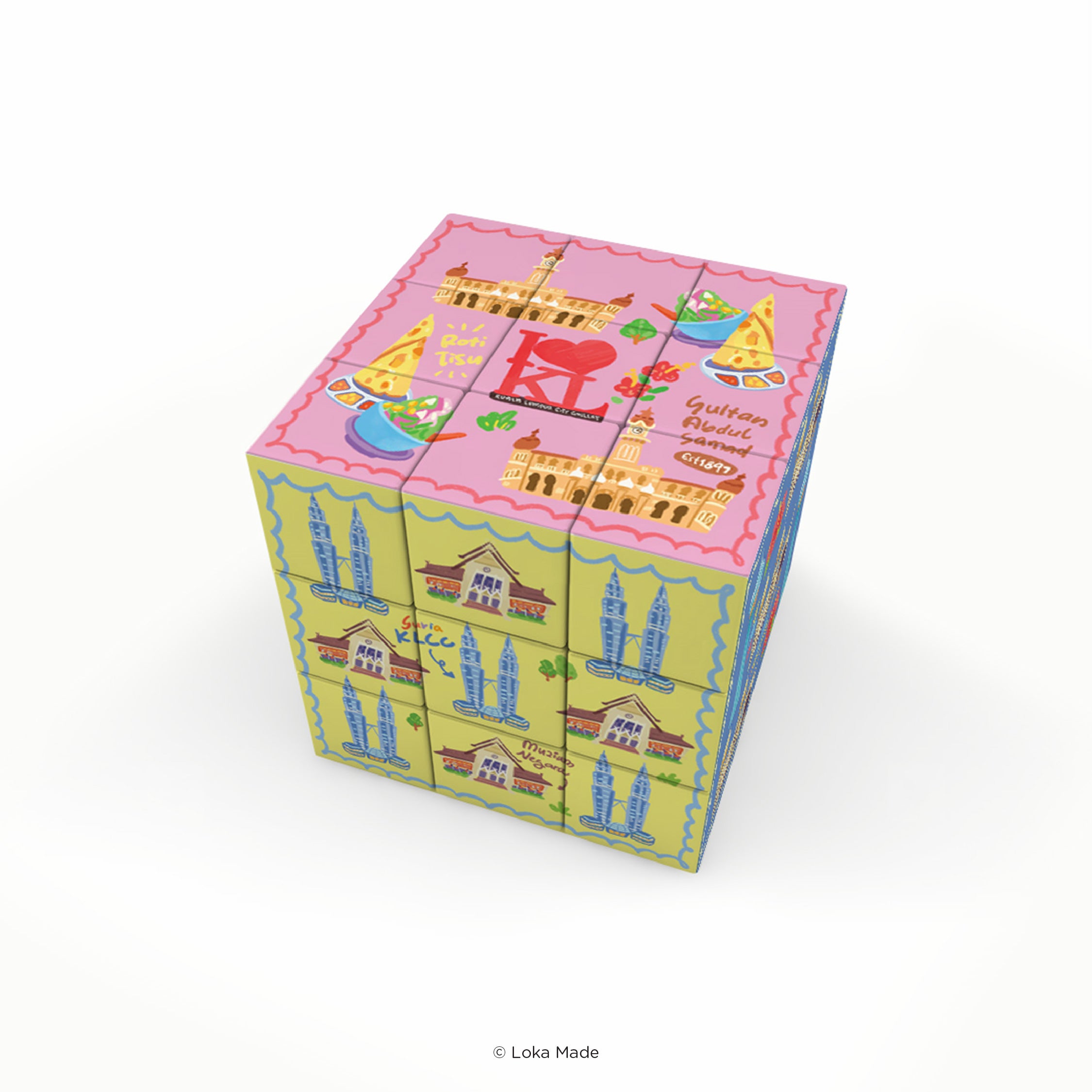 Doodle Land: KL Flavours - 3x3 Magic Cube