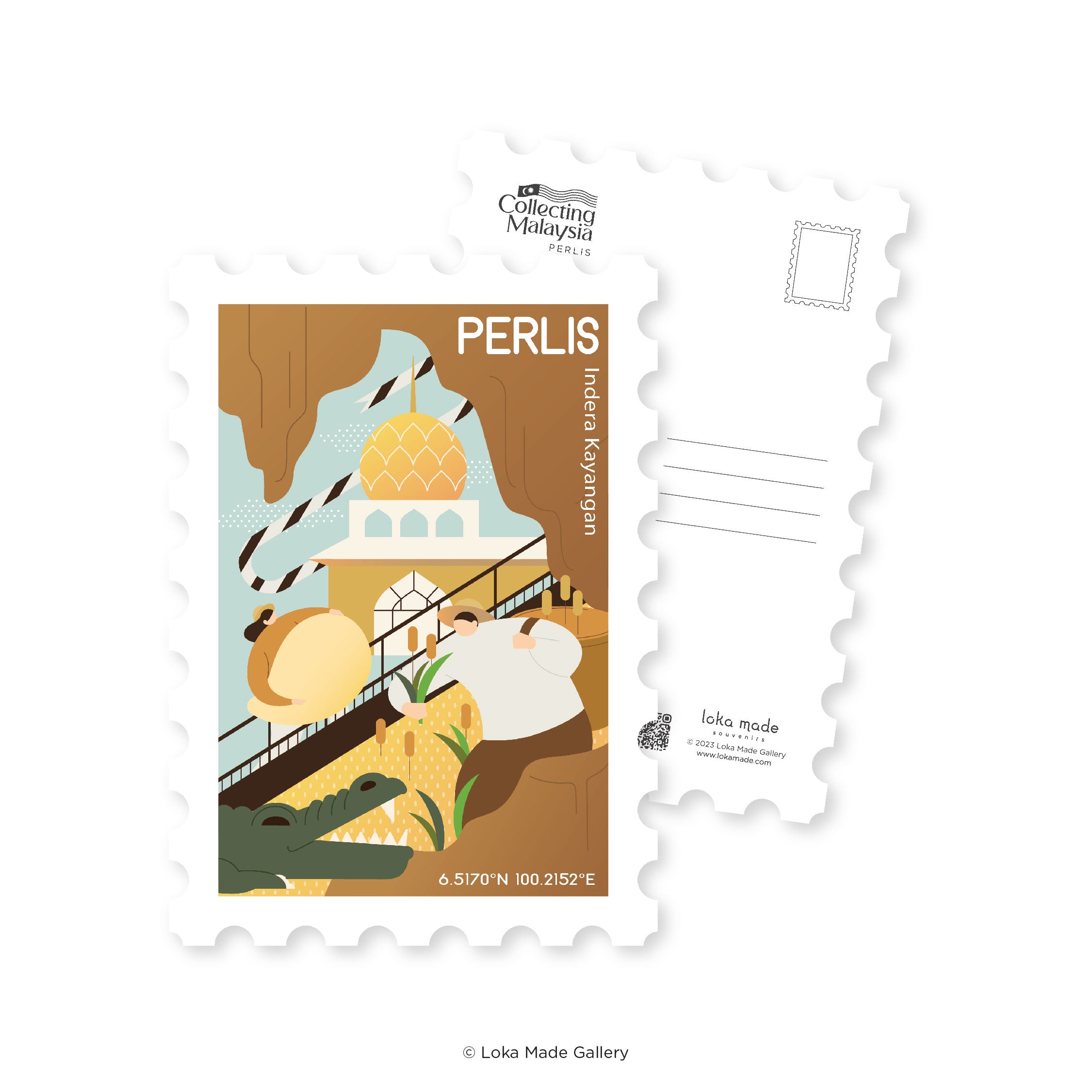 Collecting Malaysia: Perlis - Shaped Postcard