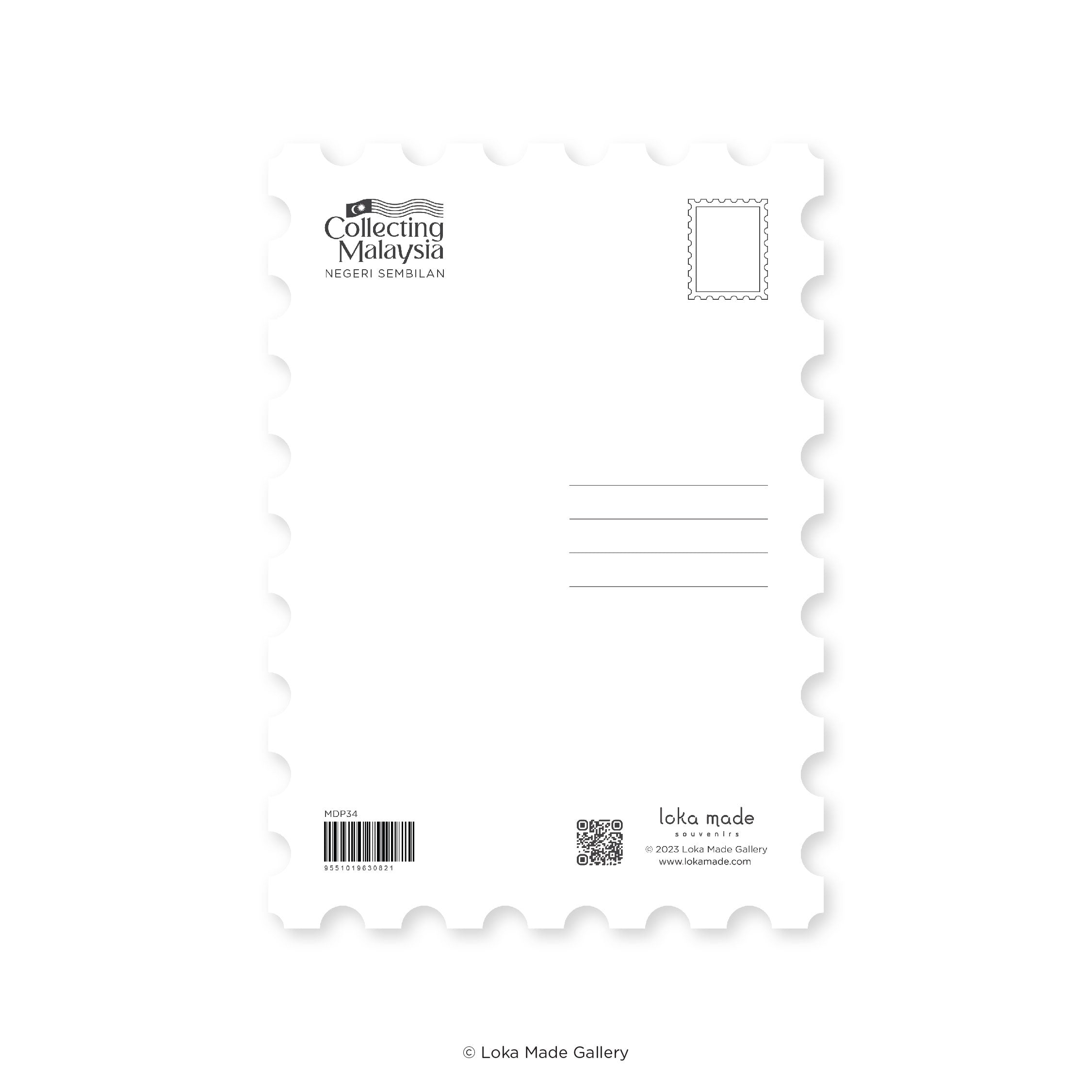 Collecting Malaysia: Negeri Sembilan - Shaped Postcard