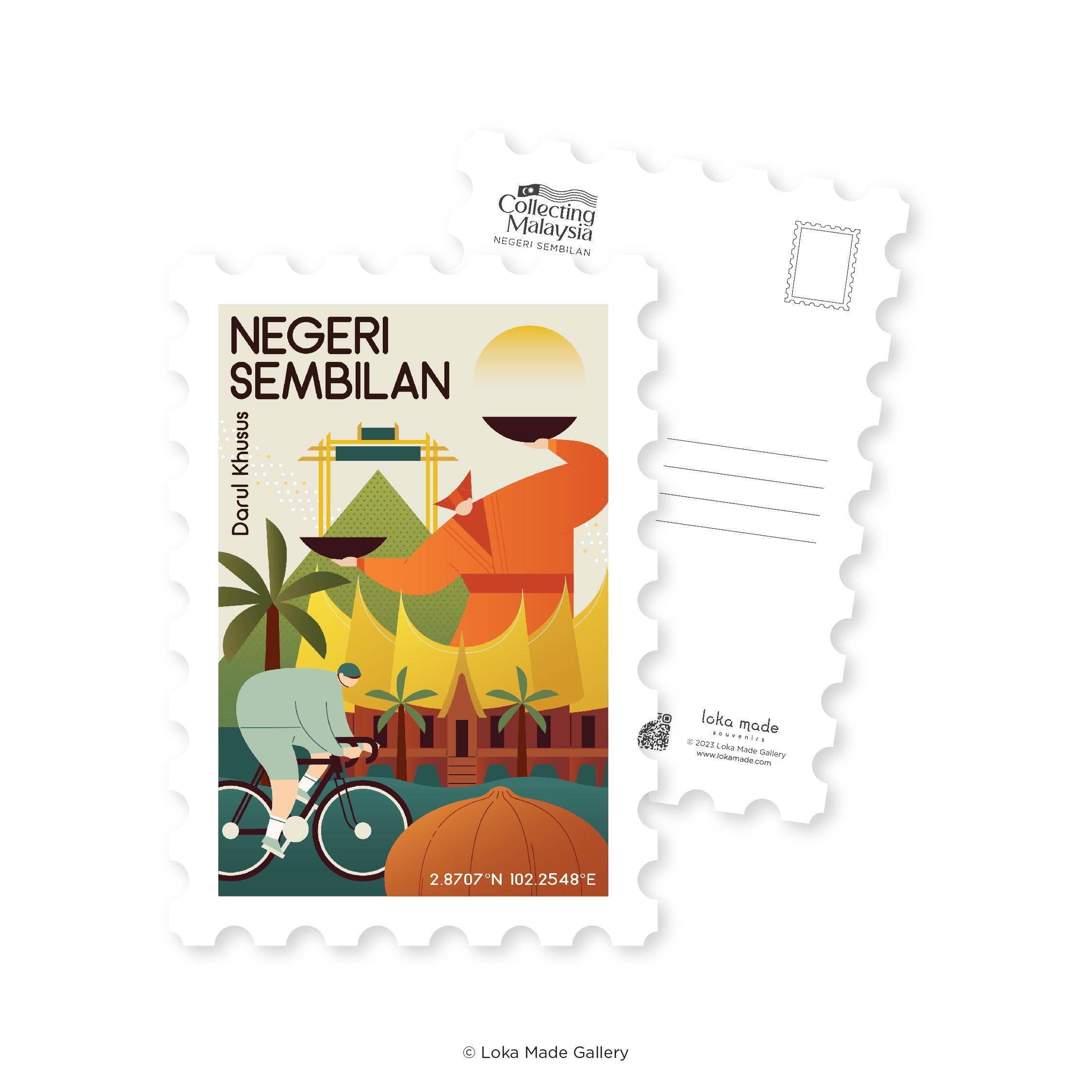 Collecting Malaysia: Negeri Sembilan - Shaped Postcard