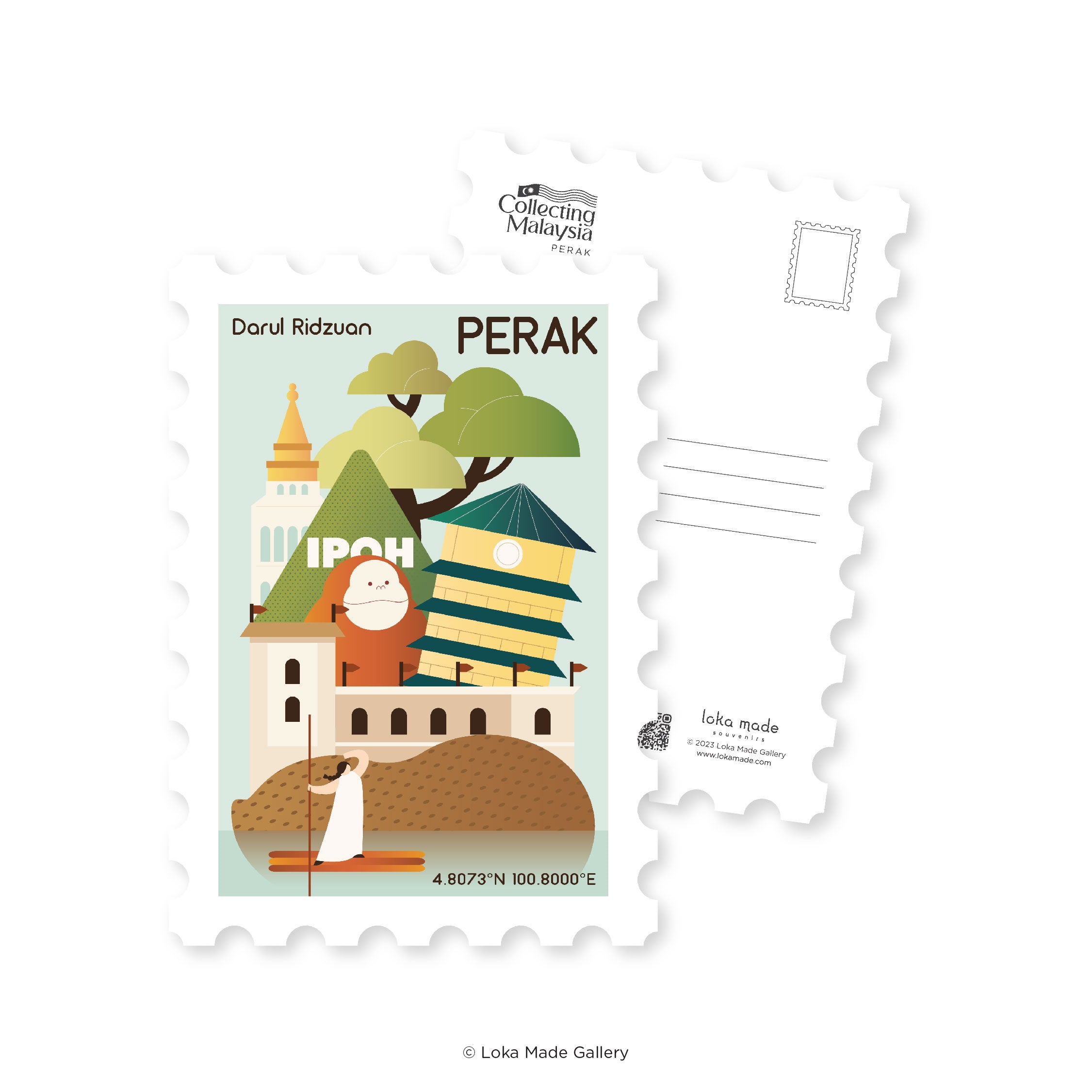 Collecting Malaysia: Perak - Shaped Postcard