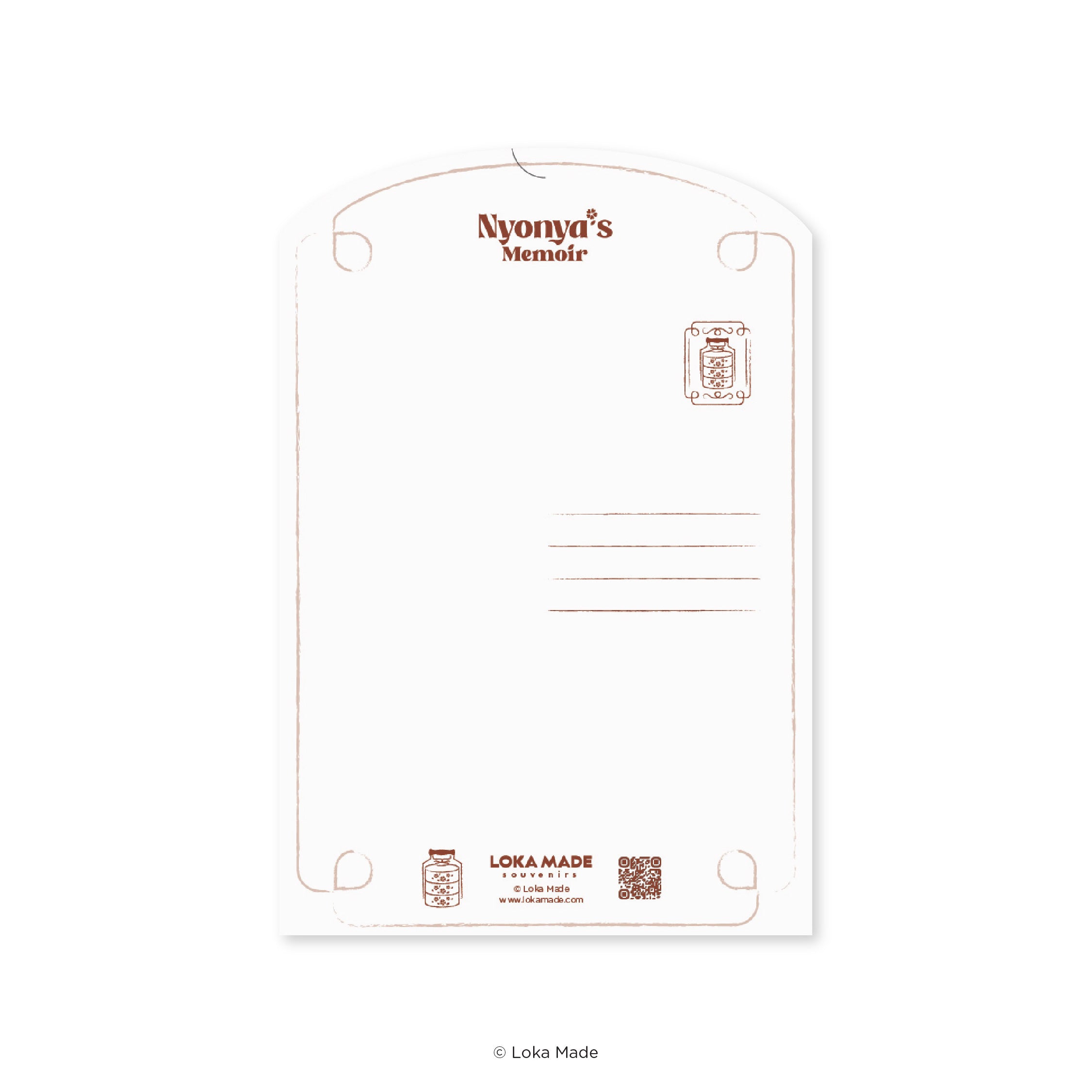 Nyonya’s Memoir 2.0 : A Moment in Time - Shaped Postcard