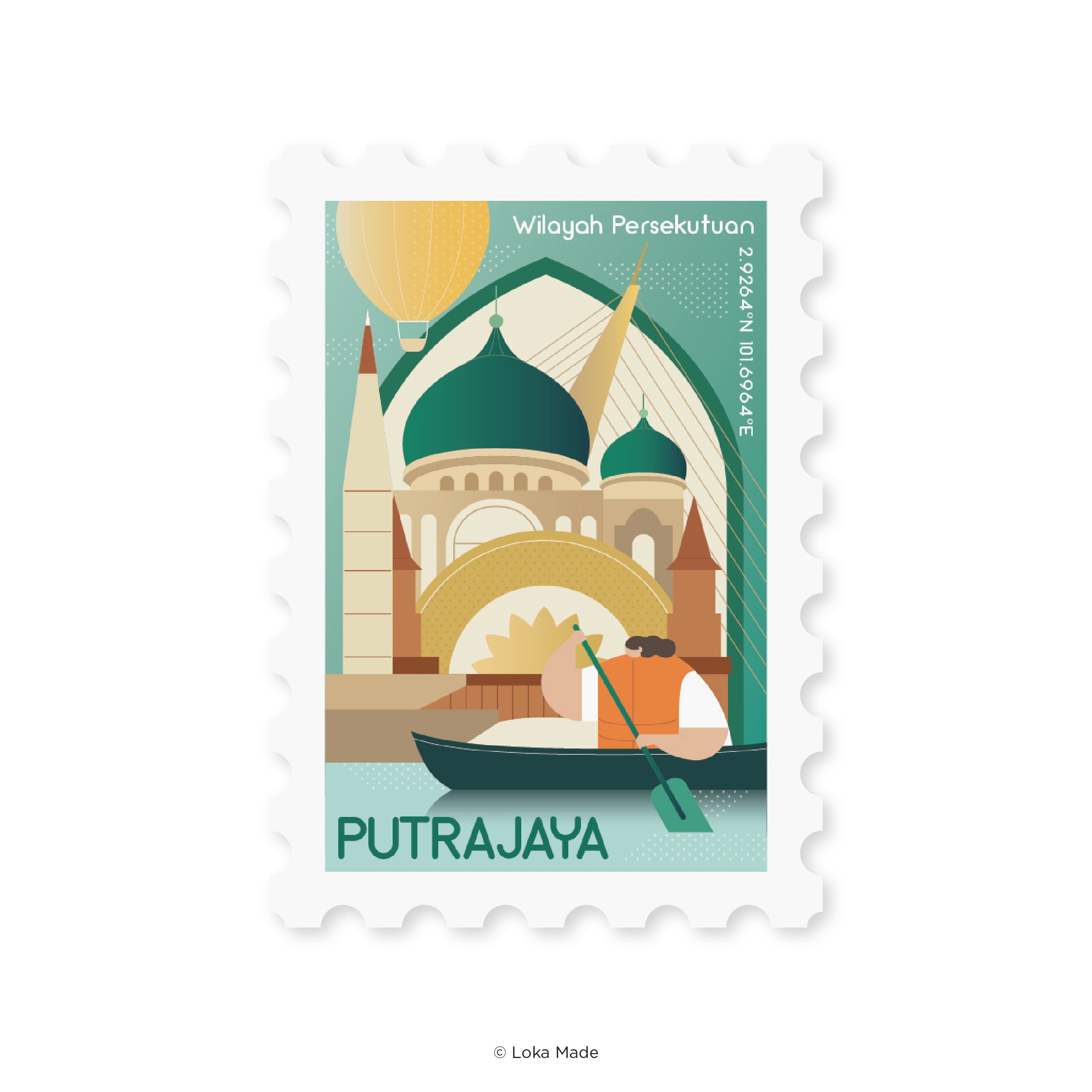 Collecting Malaysia: Putrajaya - Shaped Postcard