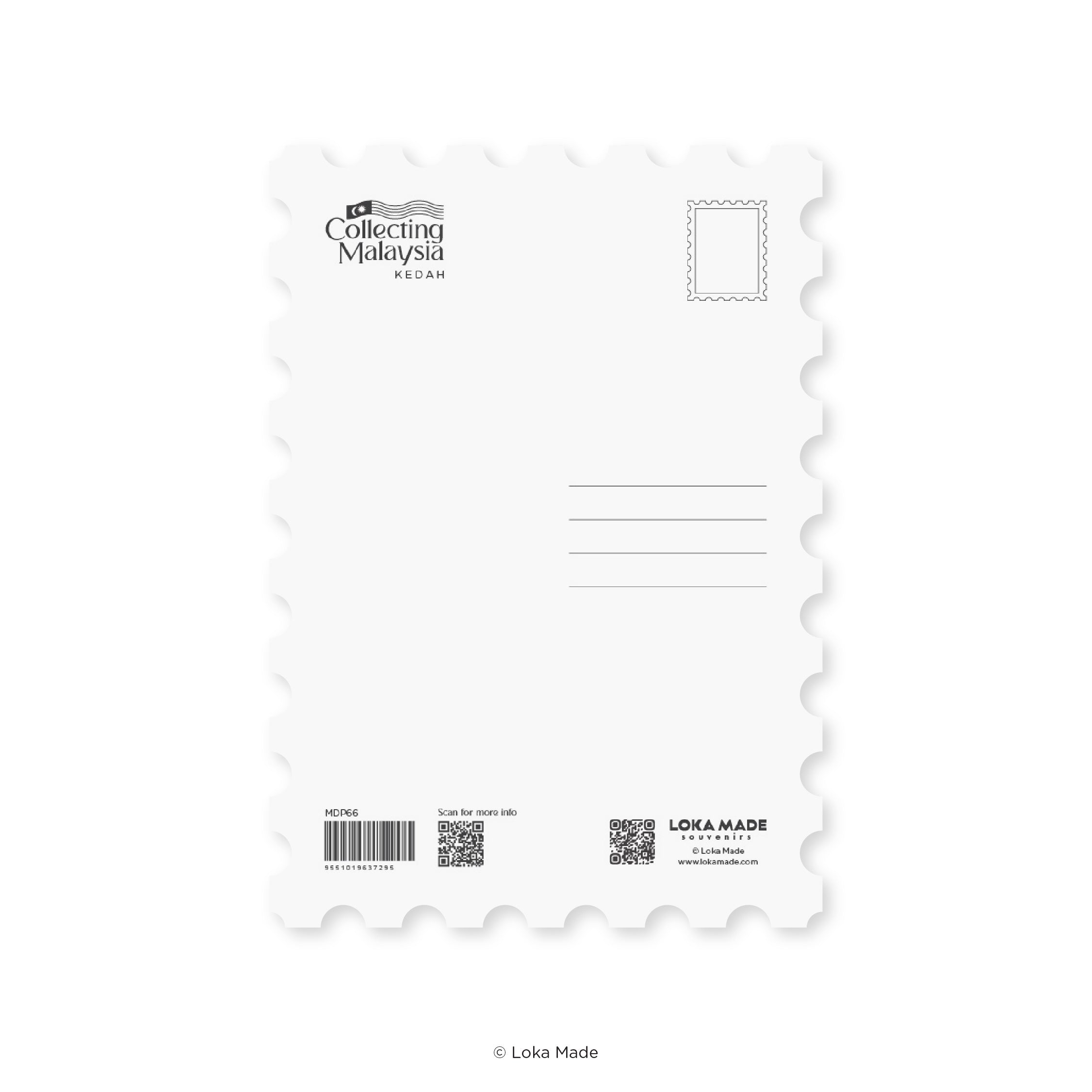 Collecting Malaysia: Kedah - Shaped Postcard