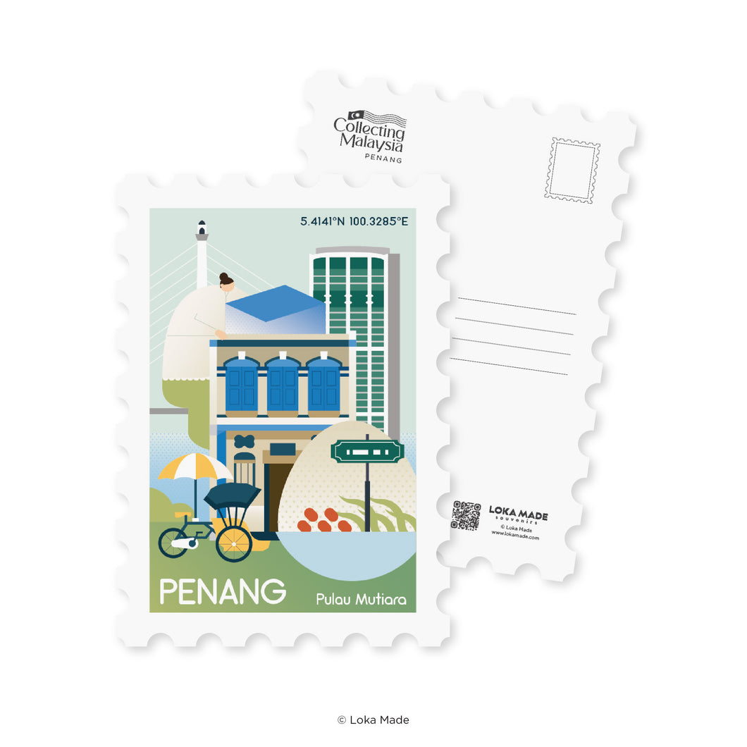 Collecting Malaysia: Penang - Shaped Postcard