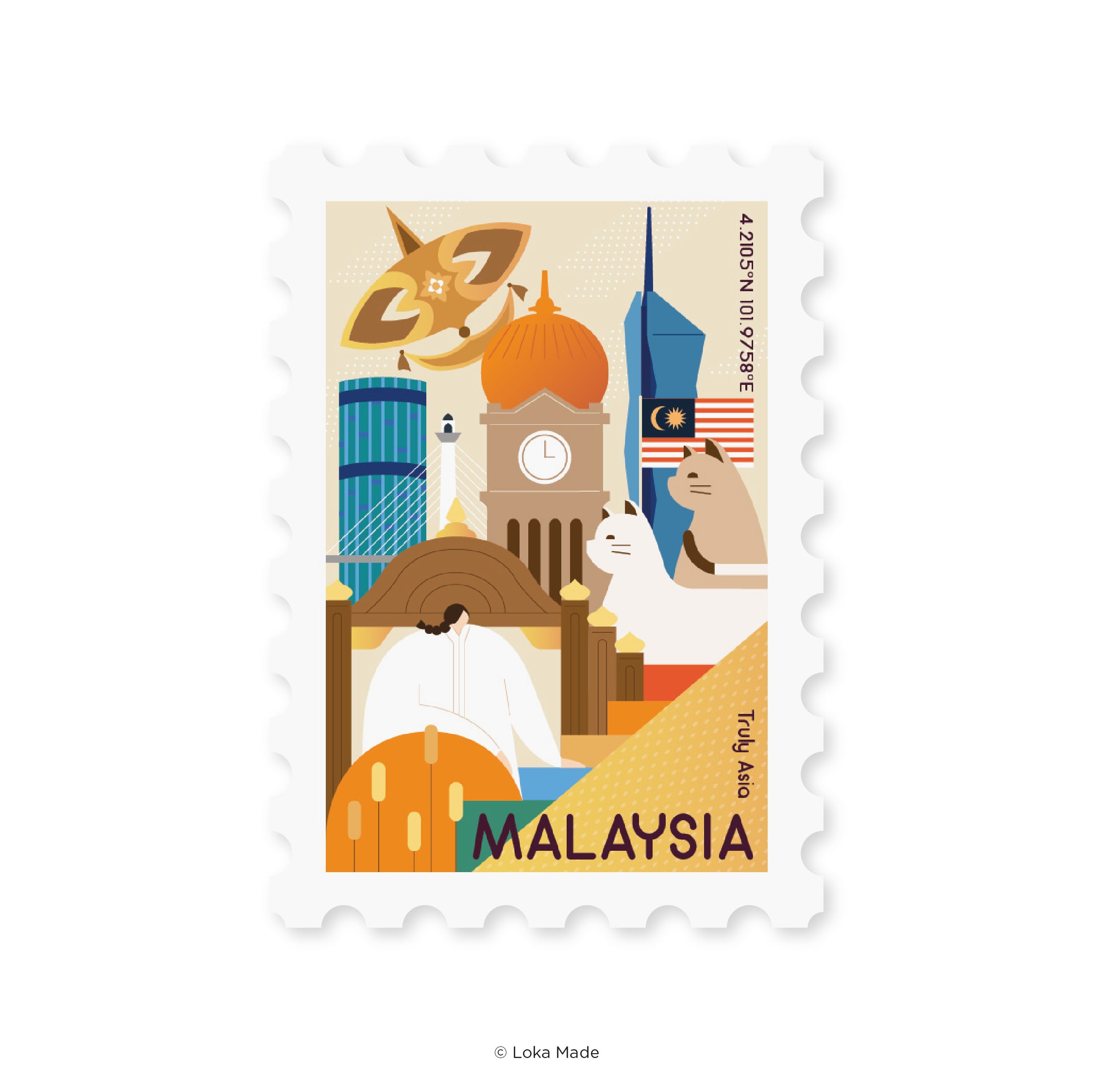 Collecting Malaysia: Malaysia 1 - Shaped Postcard