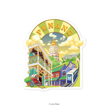 Load image into Gallery viewer, Golden Penang - Shaped Postcard

