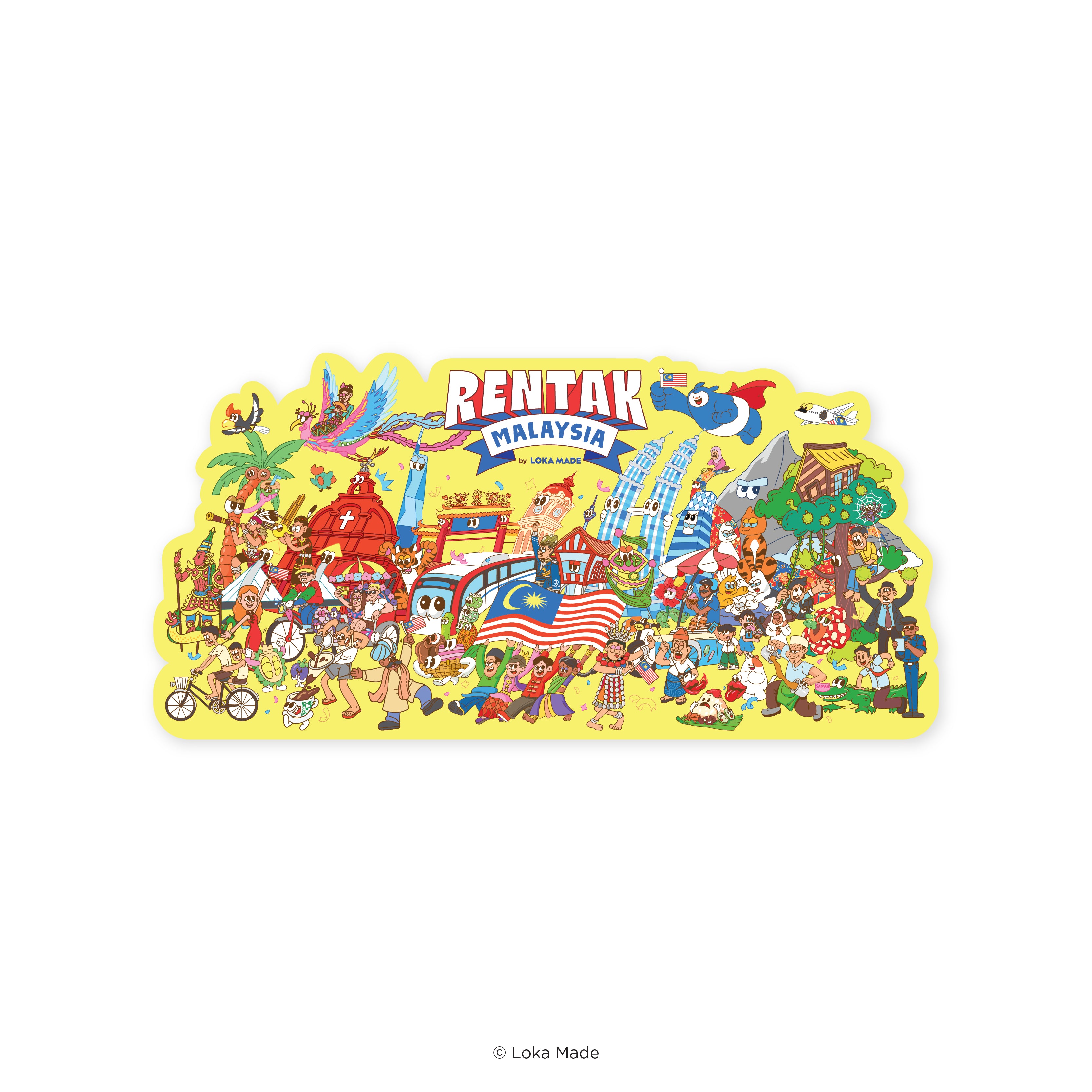 Rentak Malaysia - Malaysia Shaped Postcard