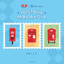 Load image into Gallery viewer, POS Malaysia x Loka Made: Postbox Malaysia Postcard Set 2-2
