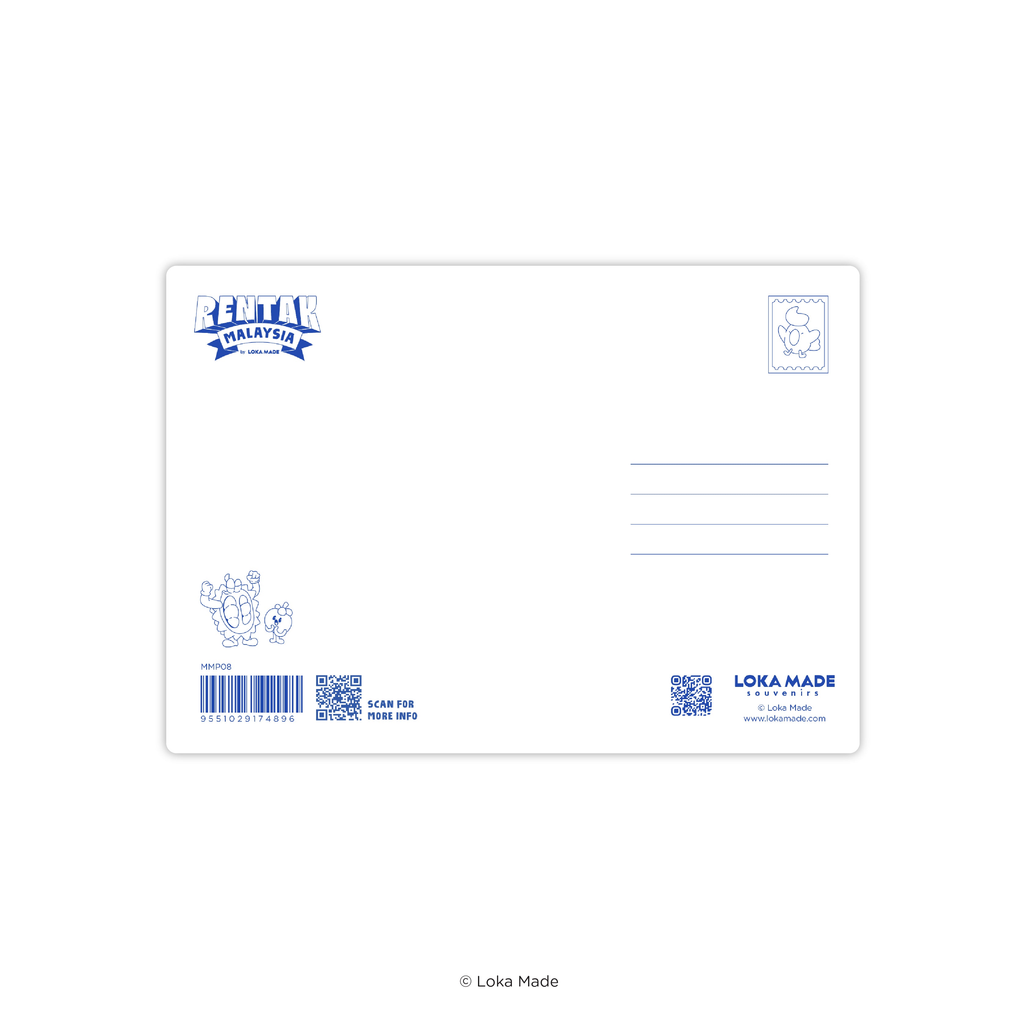 Rentak Malaysia - Metal Postcard