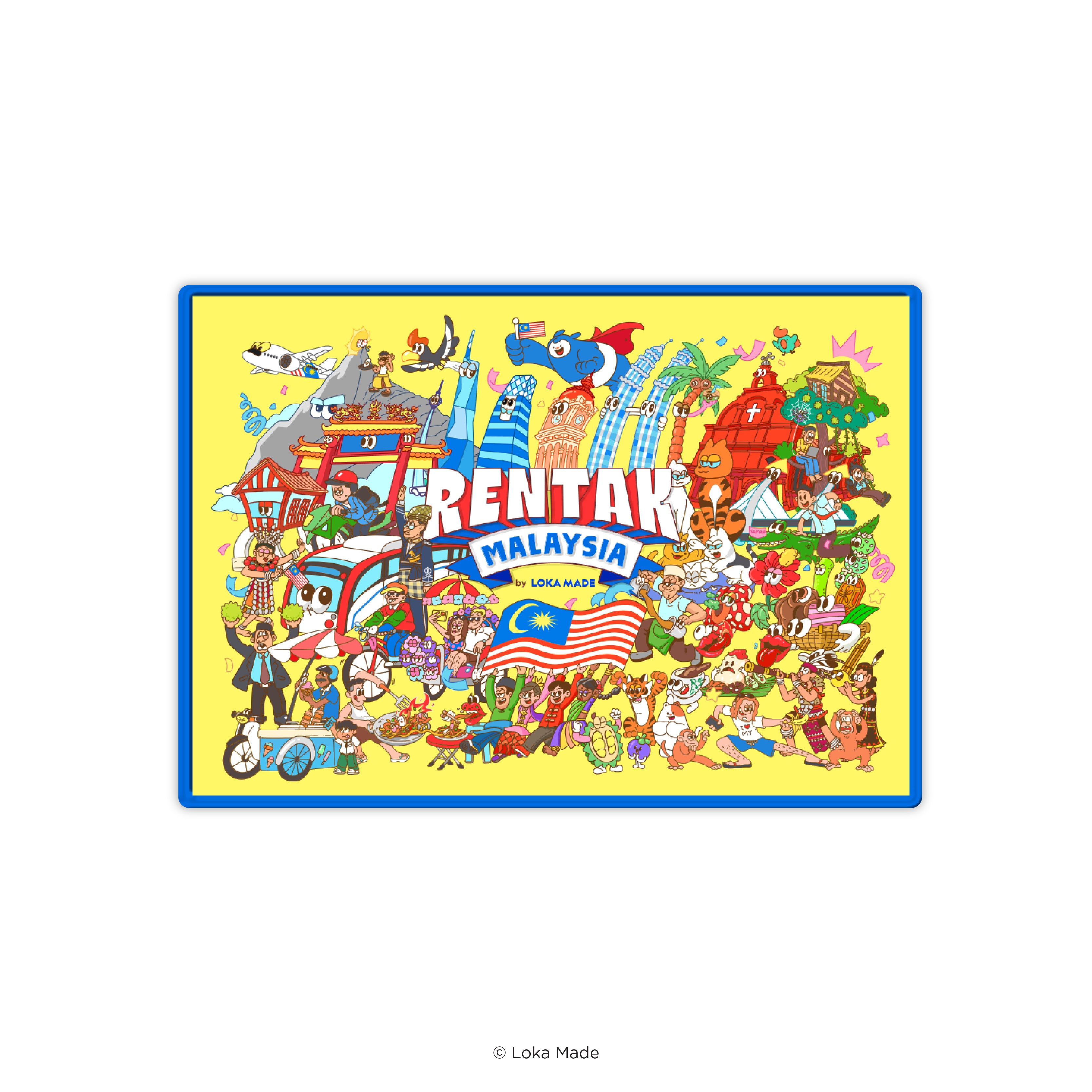 Rentak Malaysia - Metal Postcard