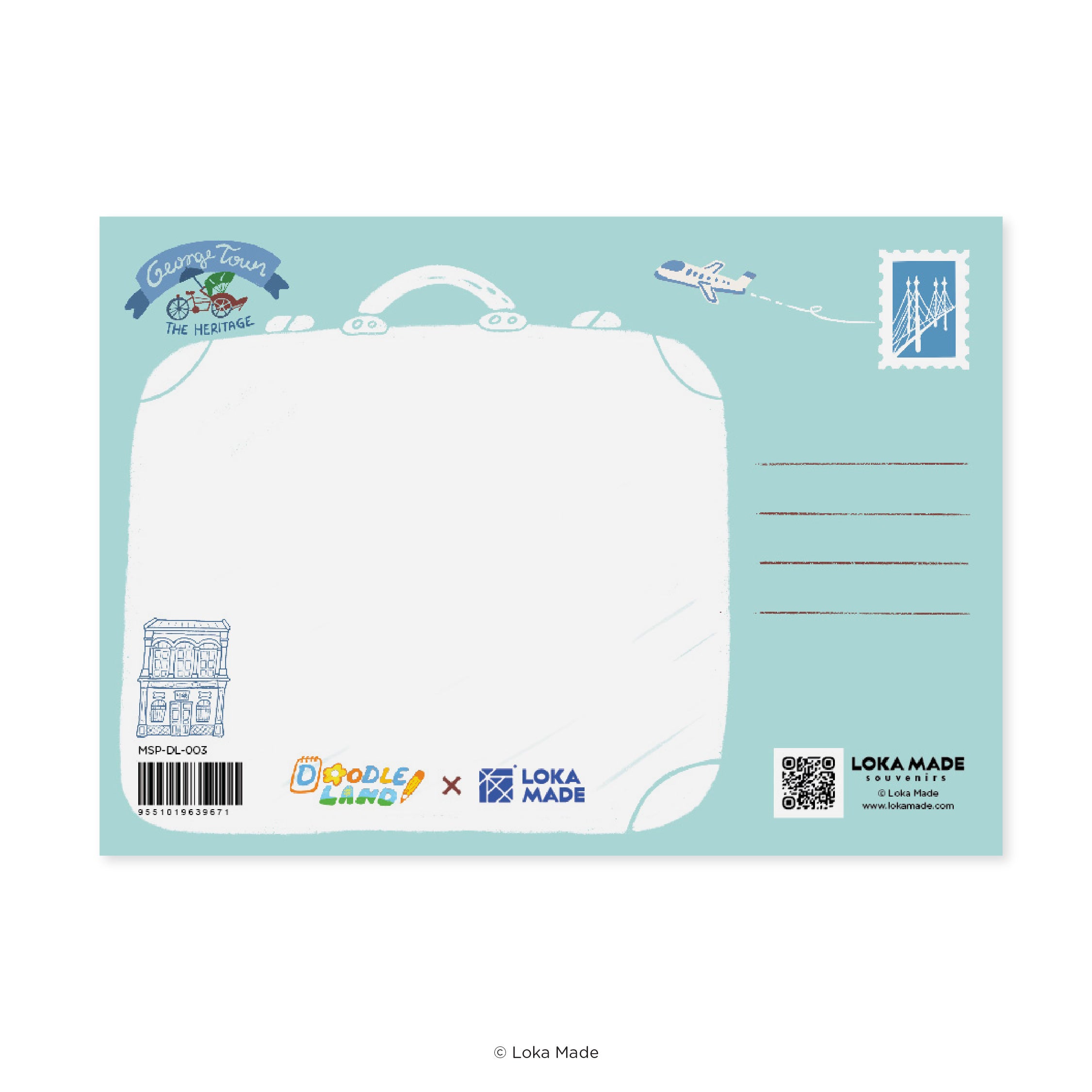 Doodle Land: George Town A Day In Lorong - Malaysia Postcard