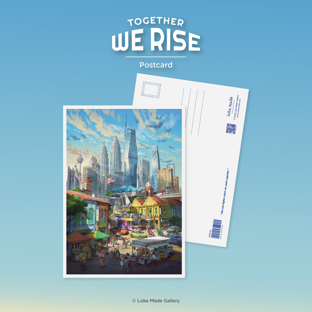 Together We Rise - Malaysia Postcard