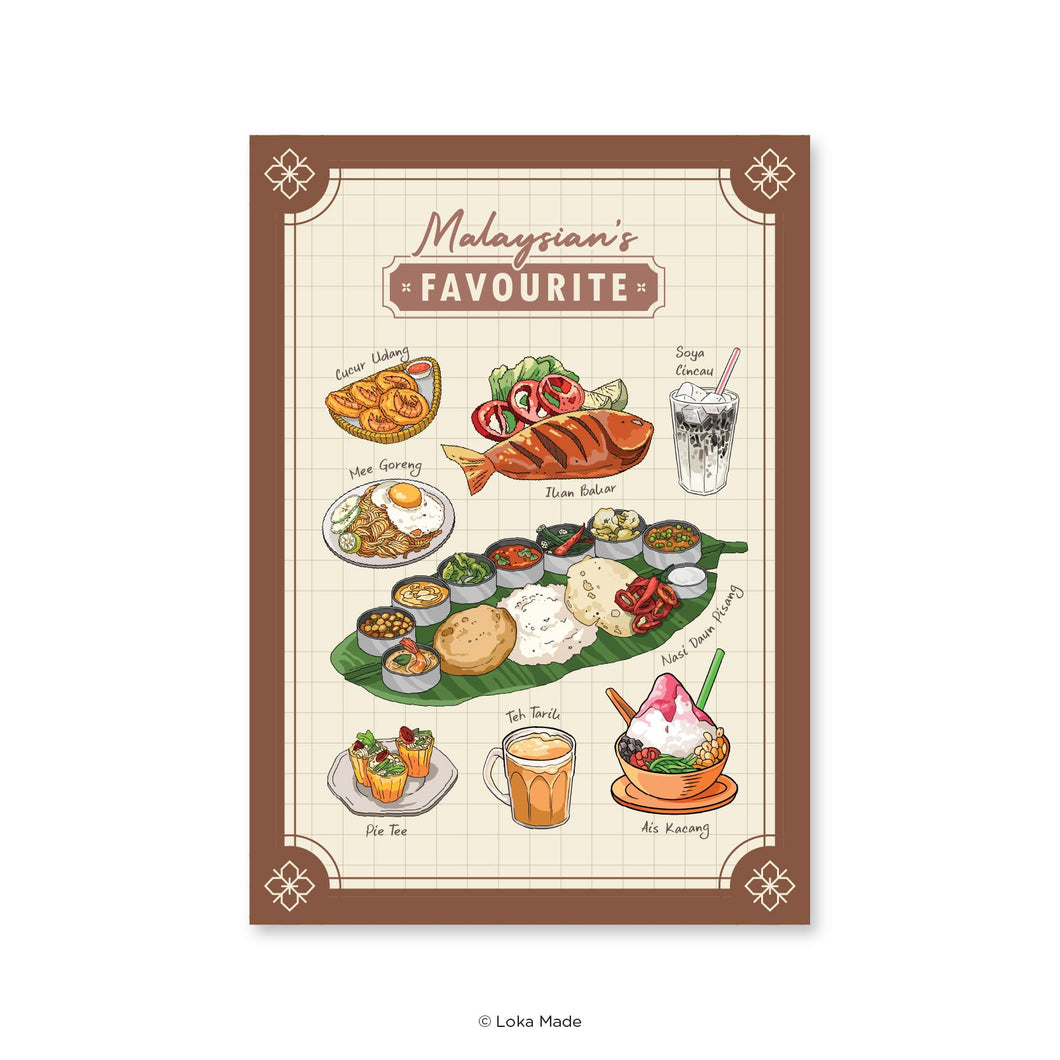 Malaysian's Favourite: Dinner - Malaysia Postcard