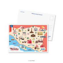 Load image into Gallery viewer, Map of Melaka - Malaysia Postcard
