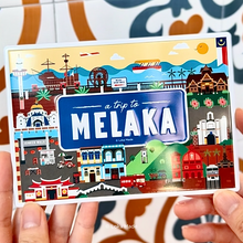 Load image into Gallery viewer, Metal Postcard ‘A Trip To Melaka’
