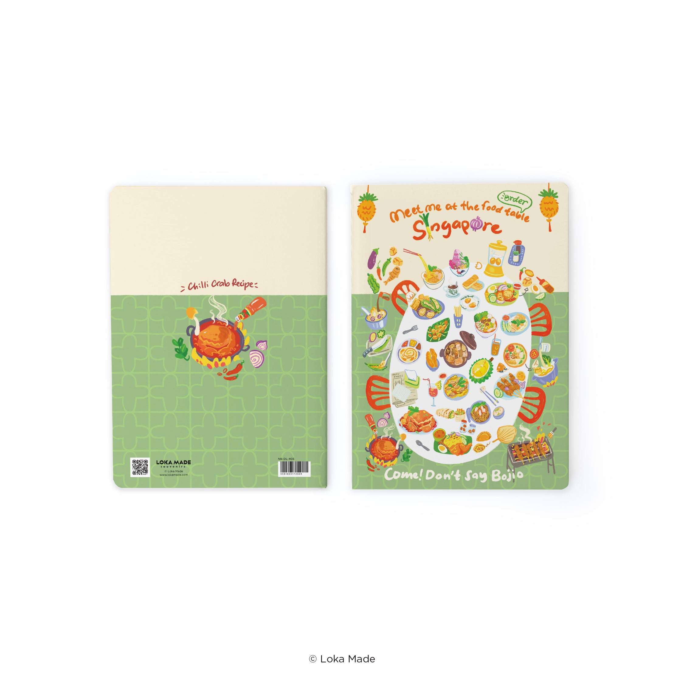 Doodle Land: Meet Me At The Food Table - Notebook