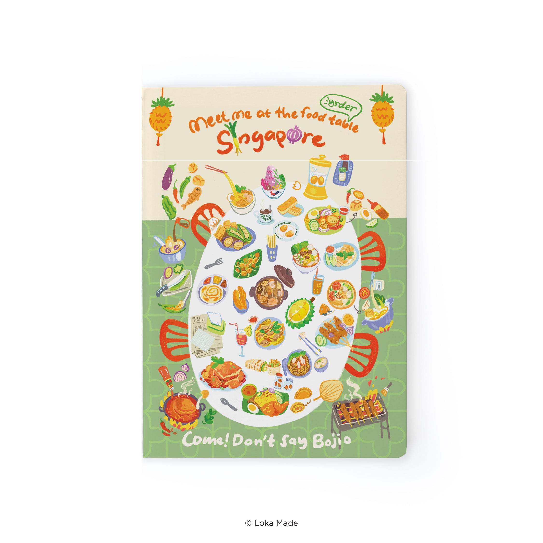 Doodle Land: Meet Me At The Food Table - Notebook