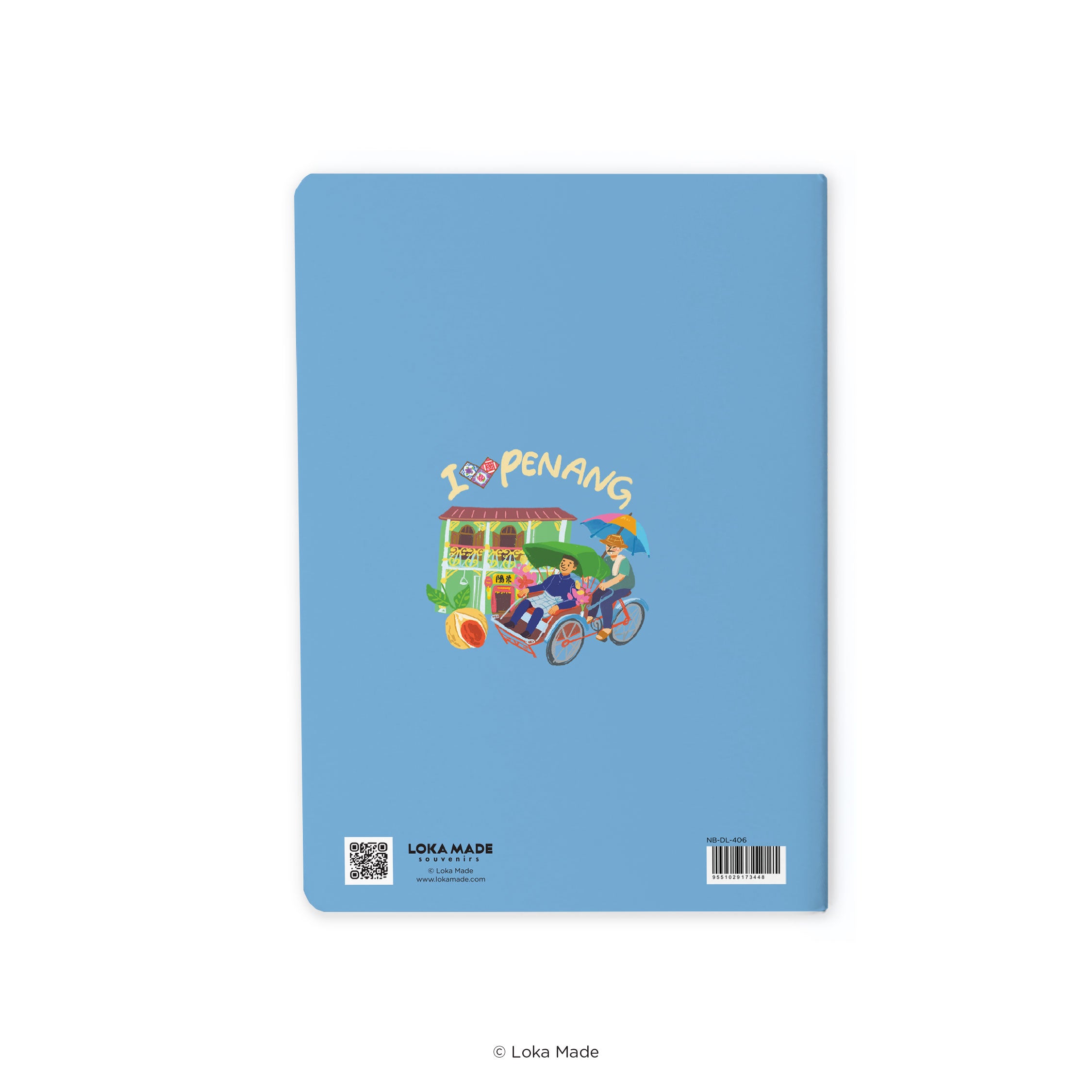 Doodle Land: Penang Island Map - Notebook
