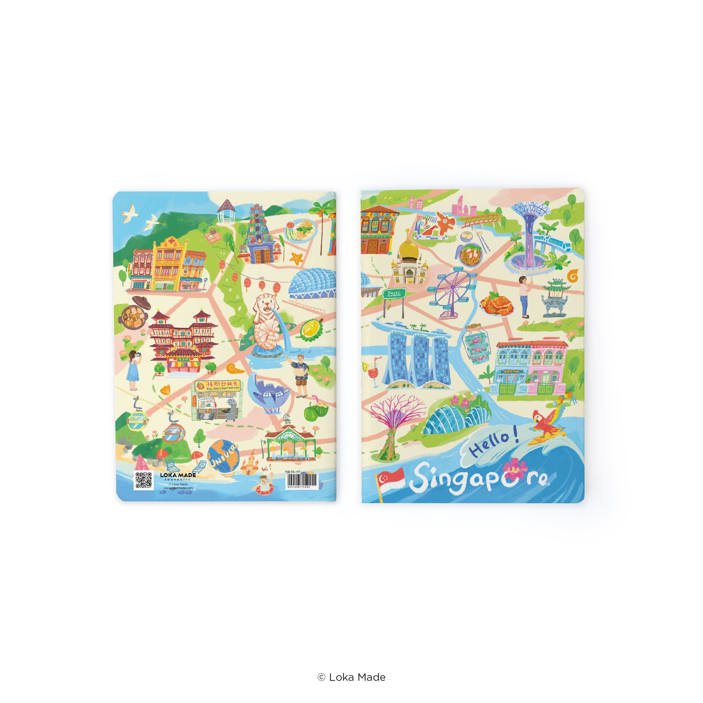 Doodle Land: Hello Singapore - Notebook