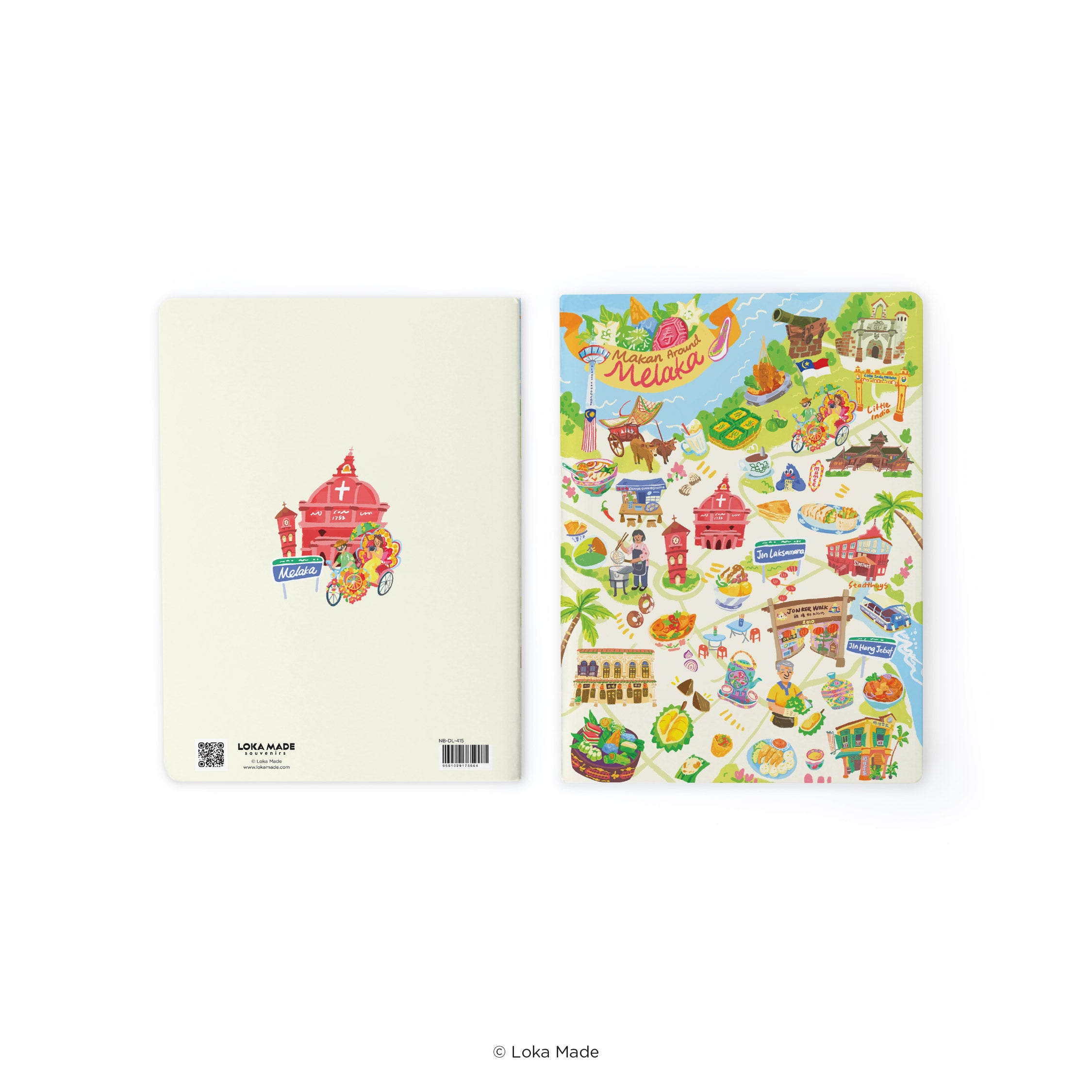 Doodle Land: Makan Around Melaka - Notebook