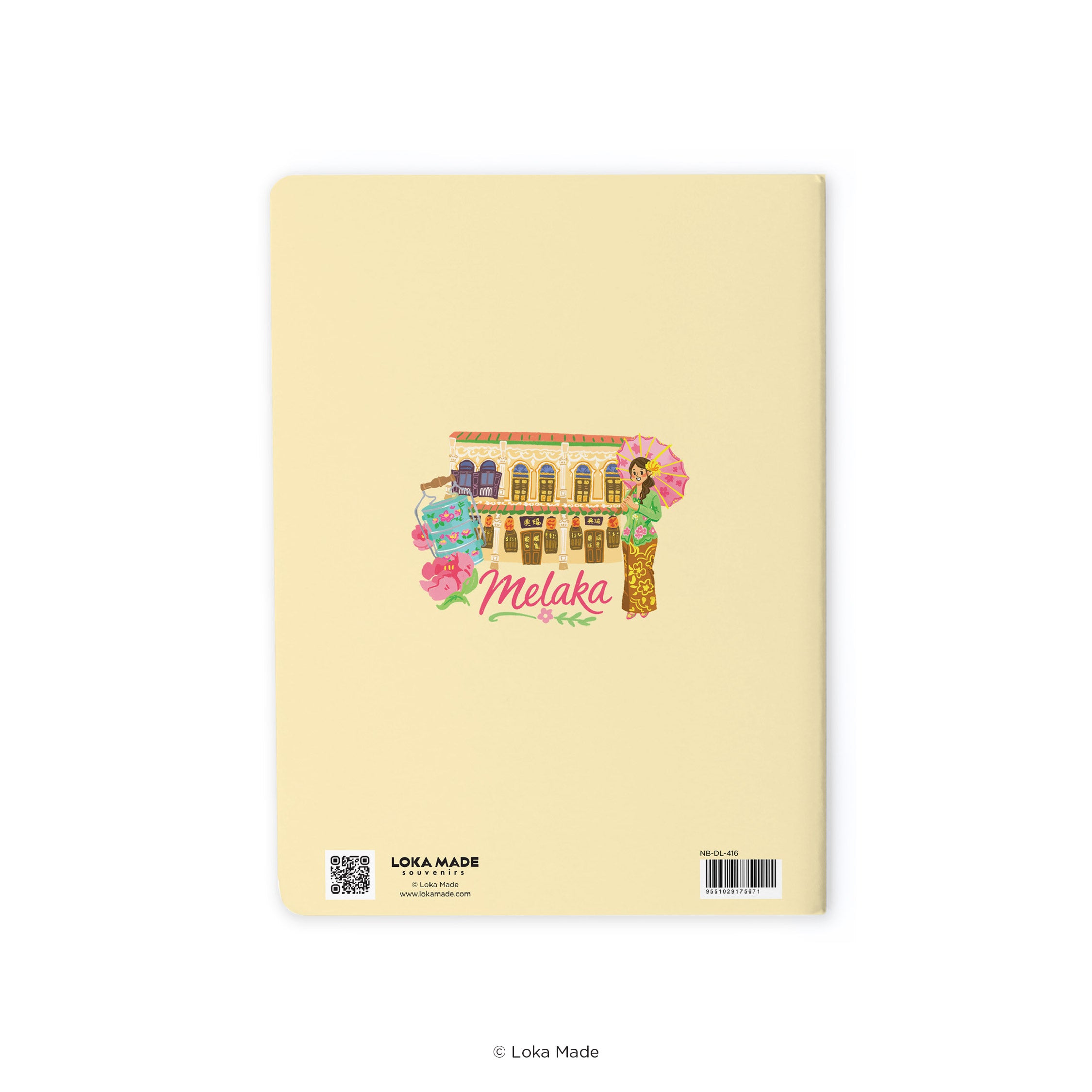 Doodle Land: Melaka Old Street in Bloom - Notebook