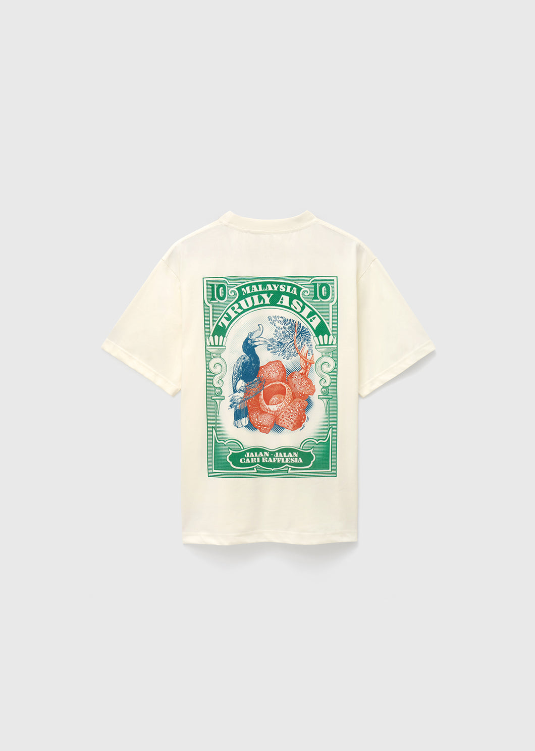 Oxwhite x Loka Made Truly Asia Print Tee: Cari Rafflesia