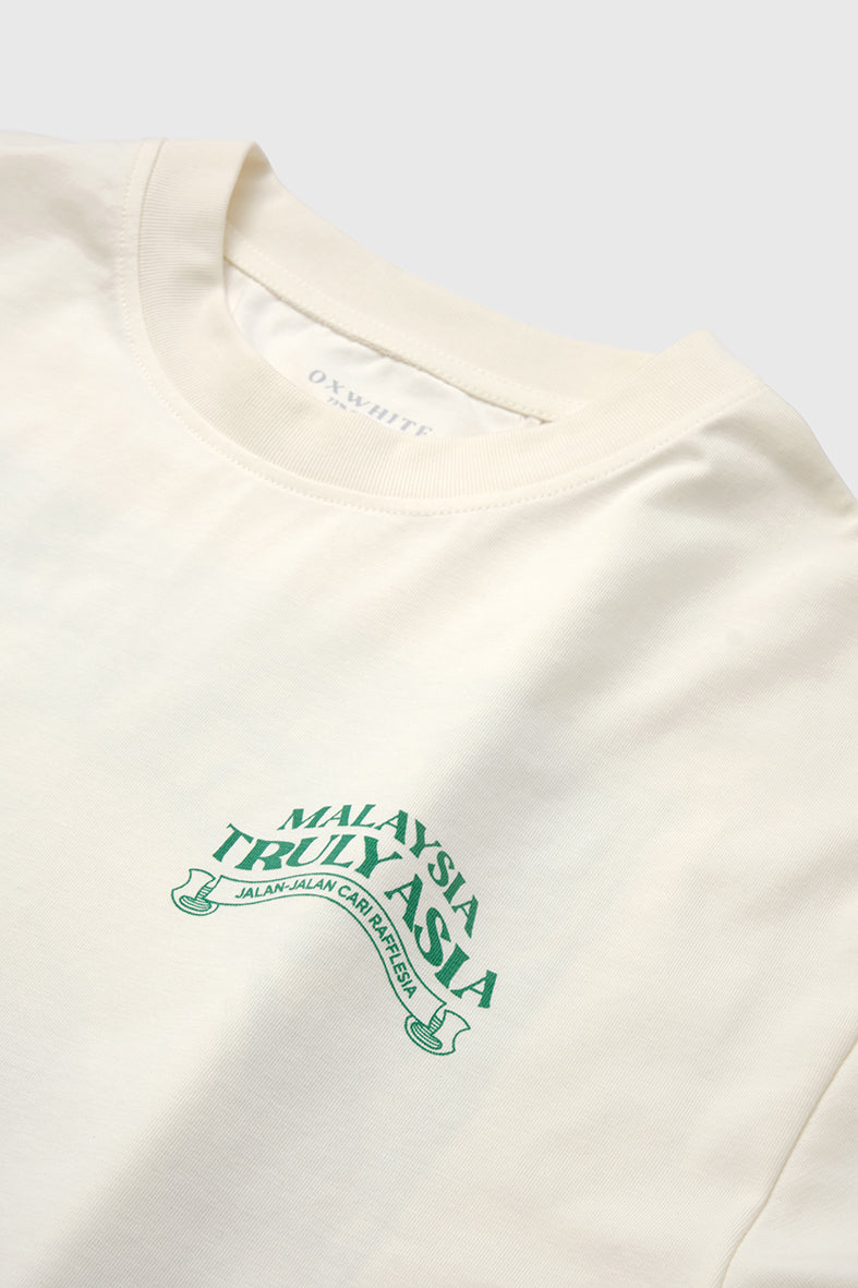 Oxwhite x Loka Made Truly Asia Print Tee: Cari Rafflesia