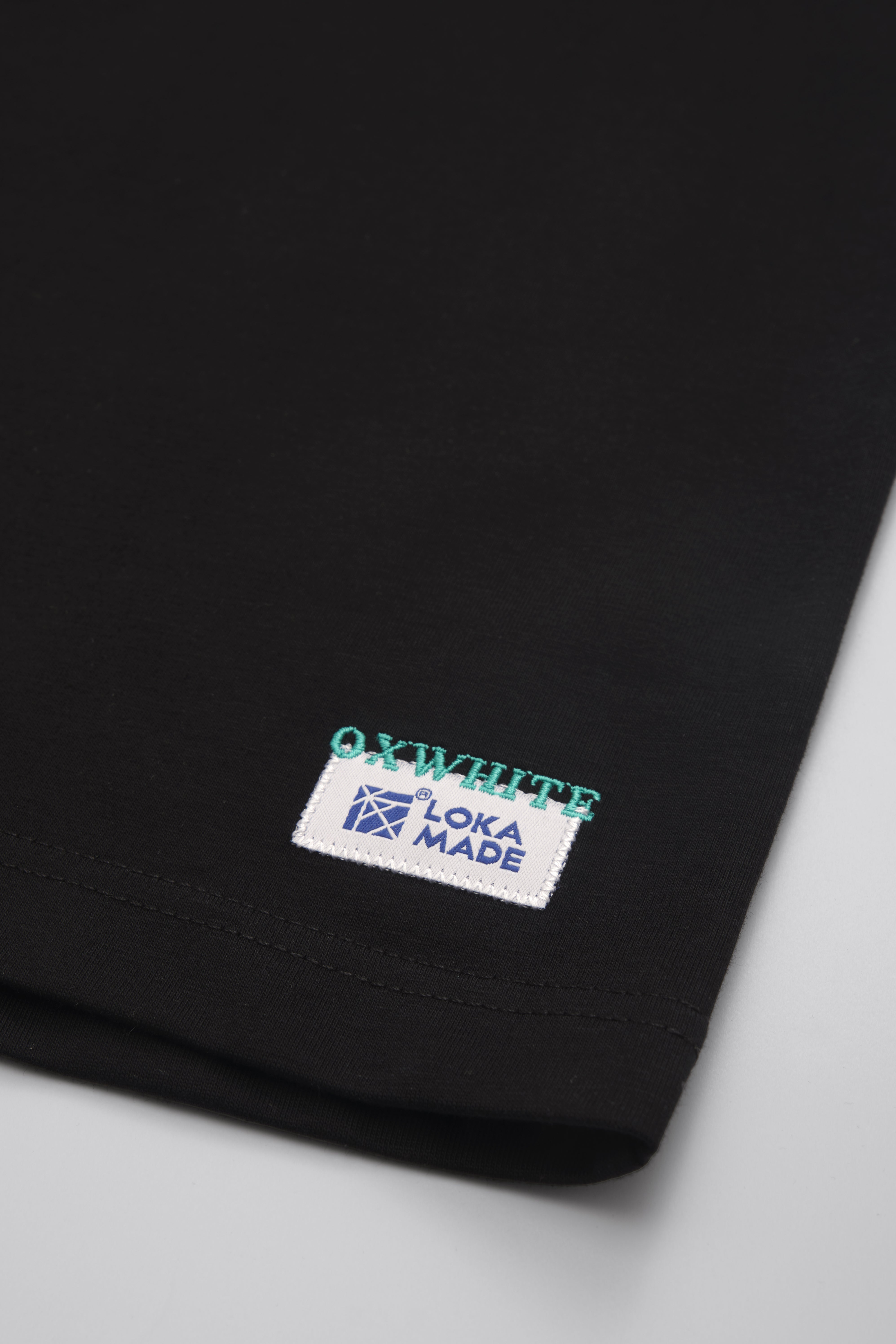 Oxwhite x Loka Made Truly Asia Print Tee: Cari Makan (Black Tee)