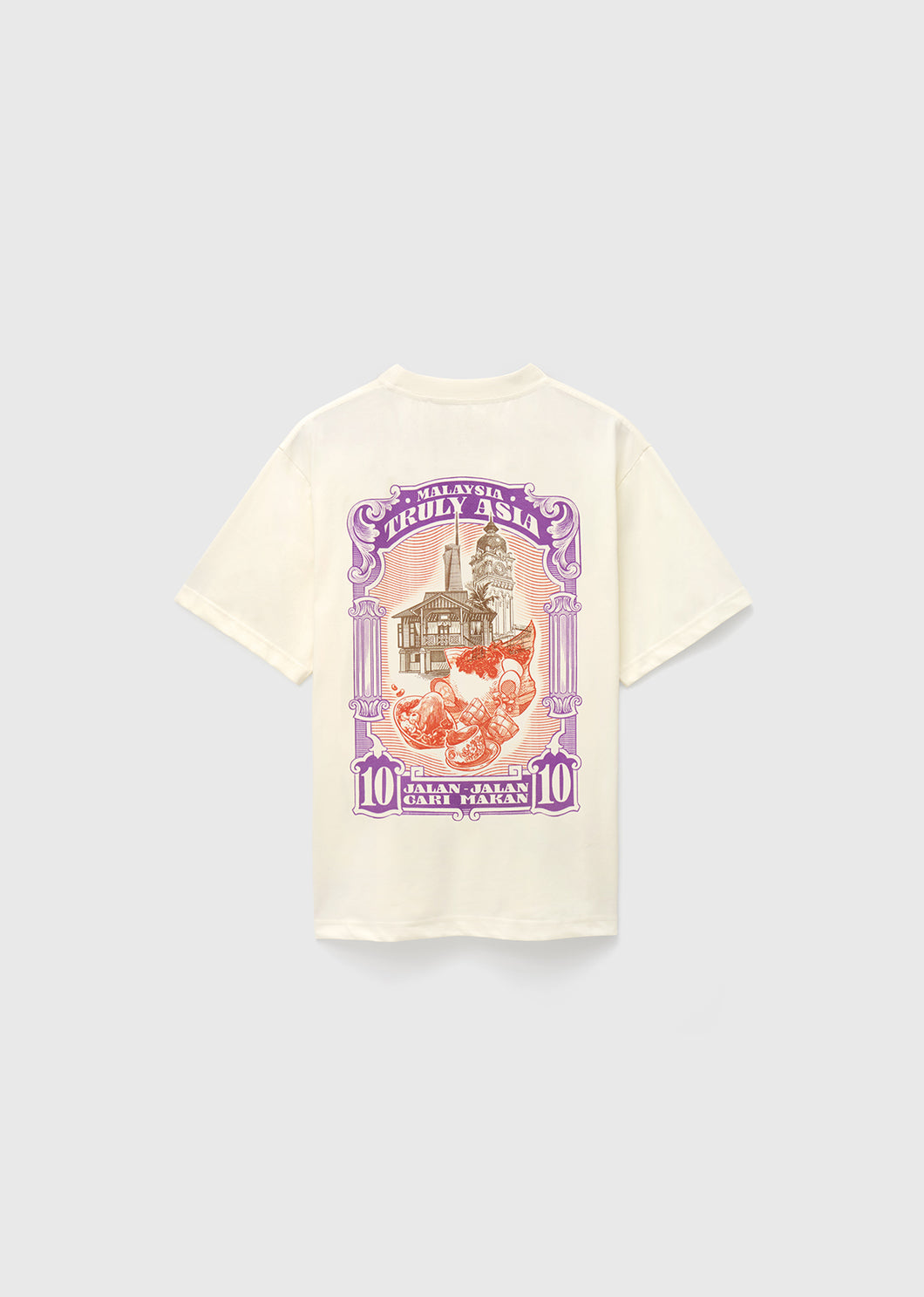 Oxwhite x Loka Made Truly Asia Print Tee: Cari Makan