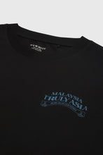 Load image into Gallery viewer, Oxwhite x Loka Made Truly Asia Print Tee: Cari Haiwan (Black Tee)
