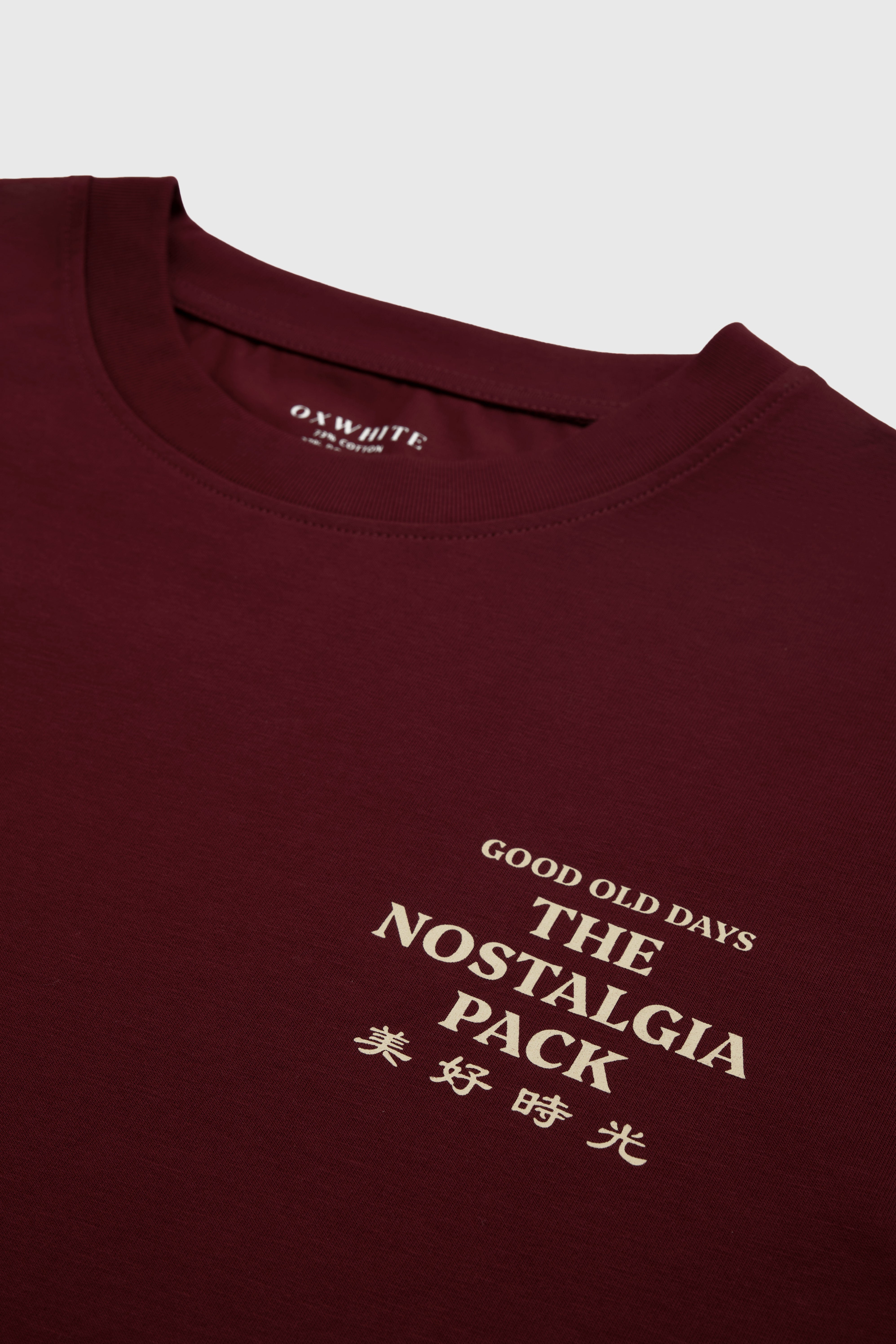 Oxwhite x Loka Made CNY Good Old Days Tee: The Nolstagia Pack (Burgundy)