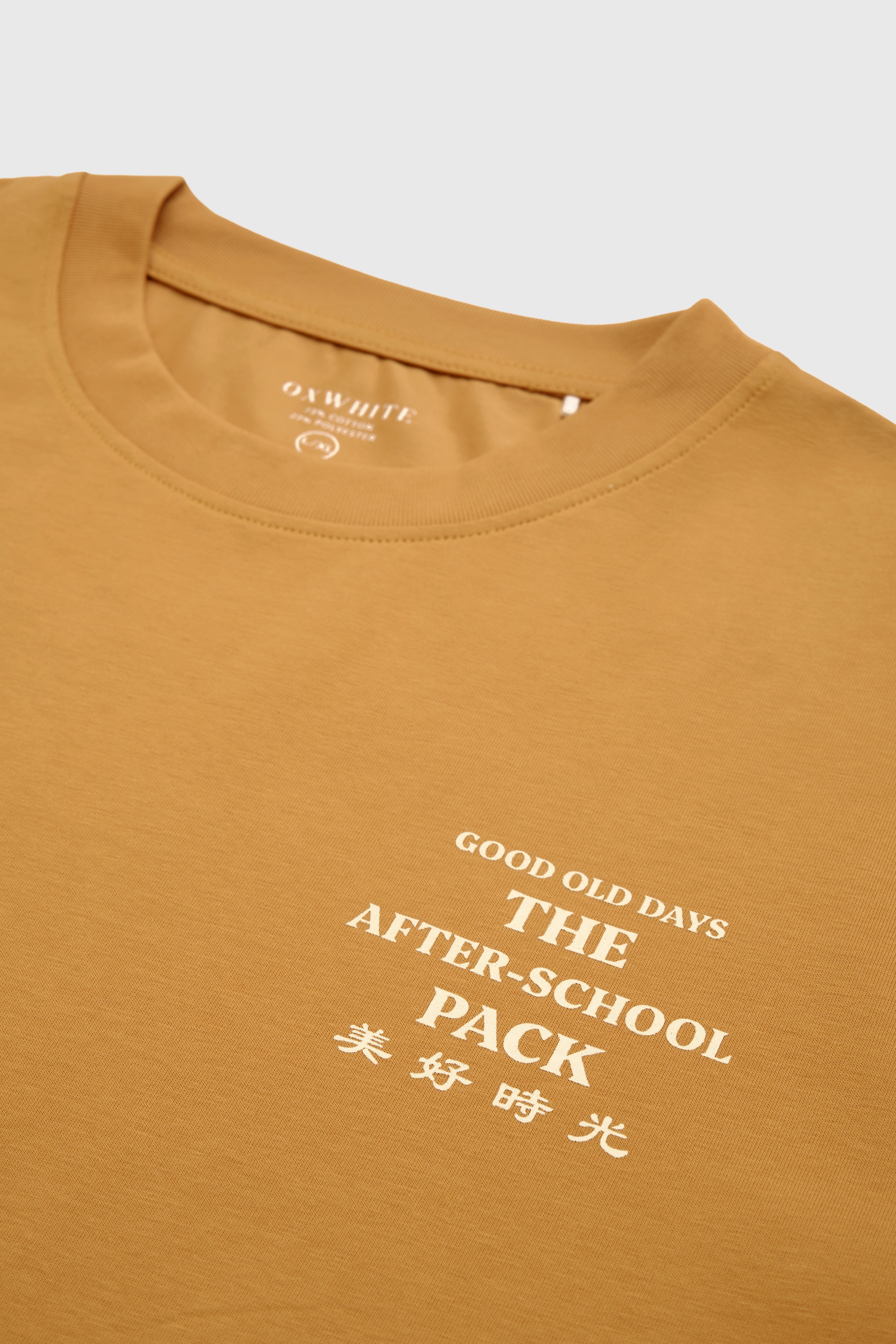 Oxwhite x Loka Made CNY Good Old Days Tee: The After School Pack (Mustard)