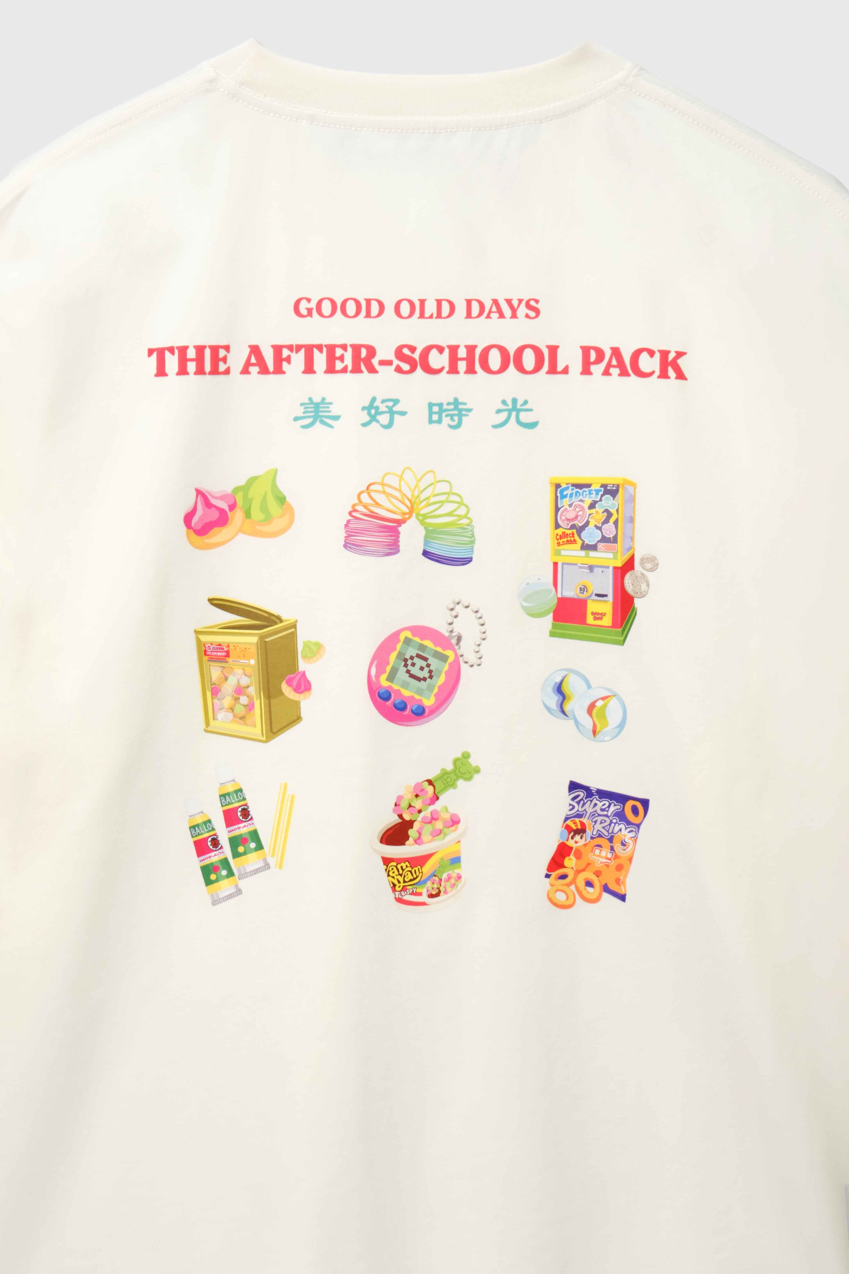 Oxwhite x Loka Made CNY Good Old Days Tee: The After School Pack (White)