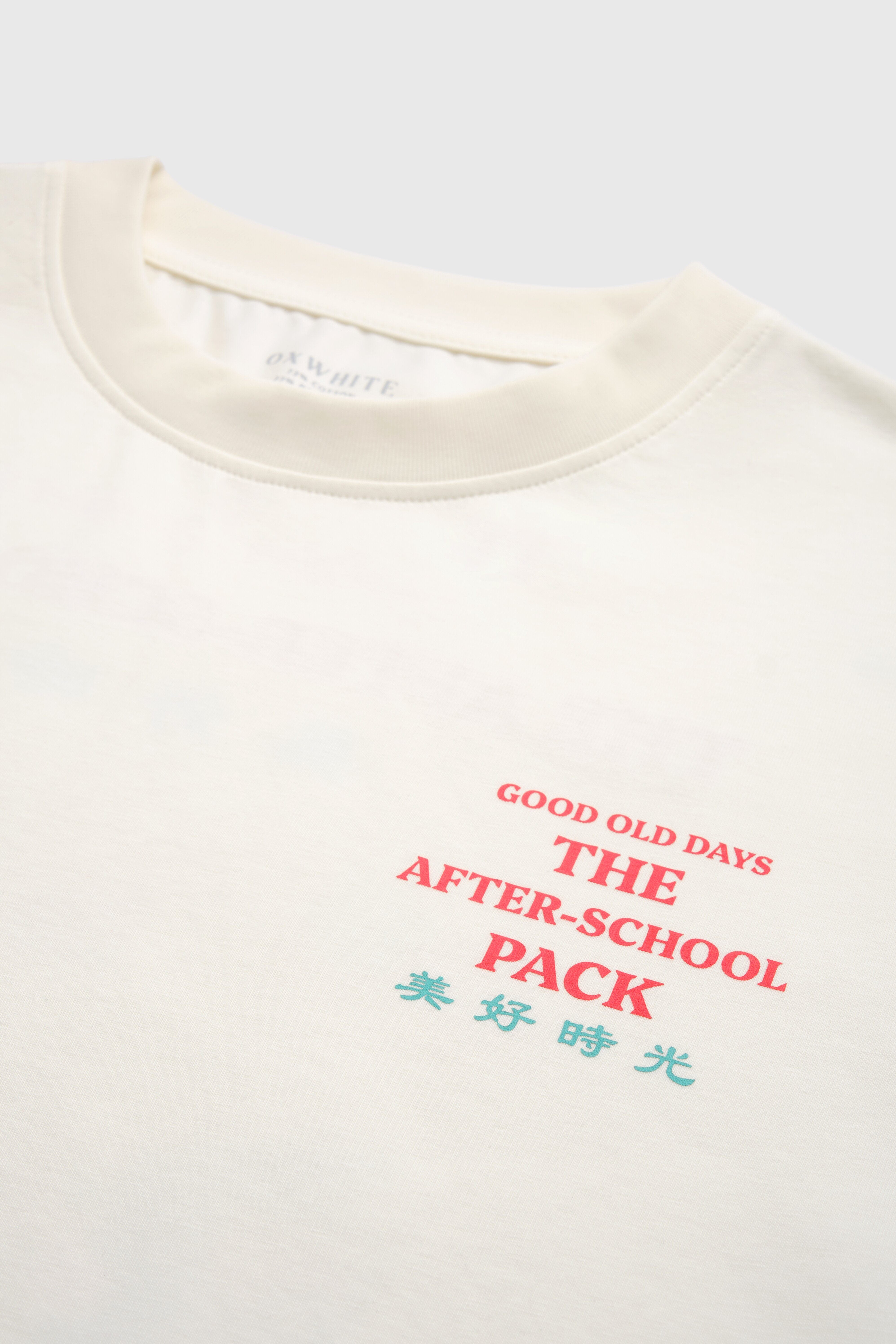 Oxwhite x Loka Made CNY Good Old Days Tee: The After School Pack (White)