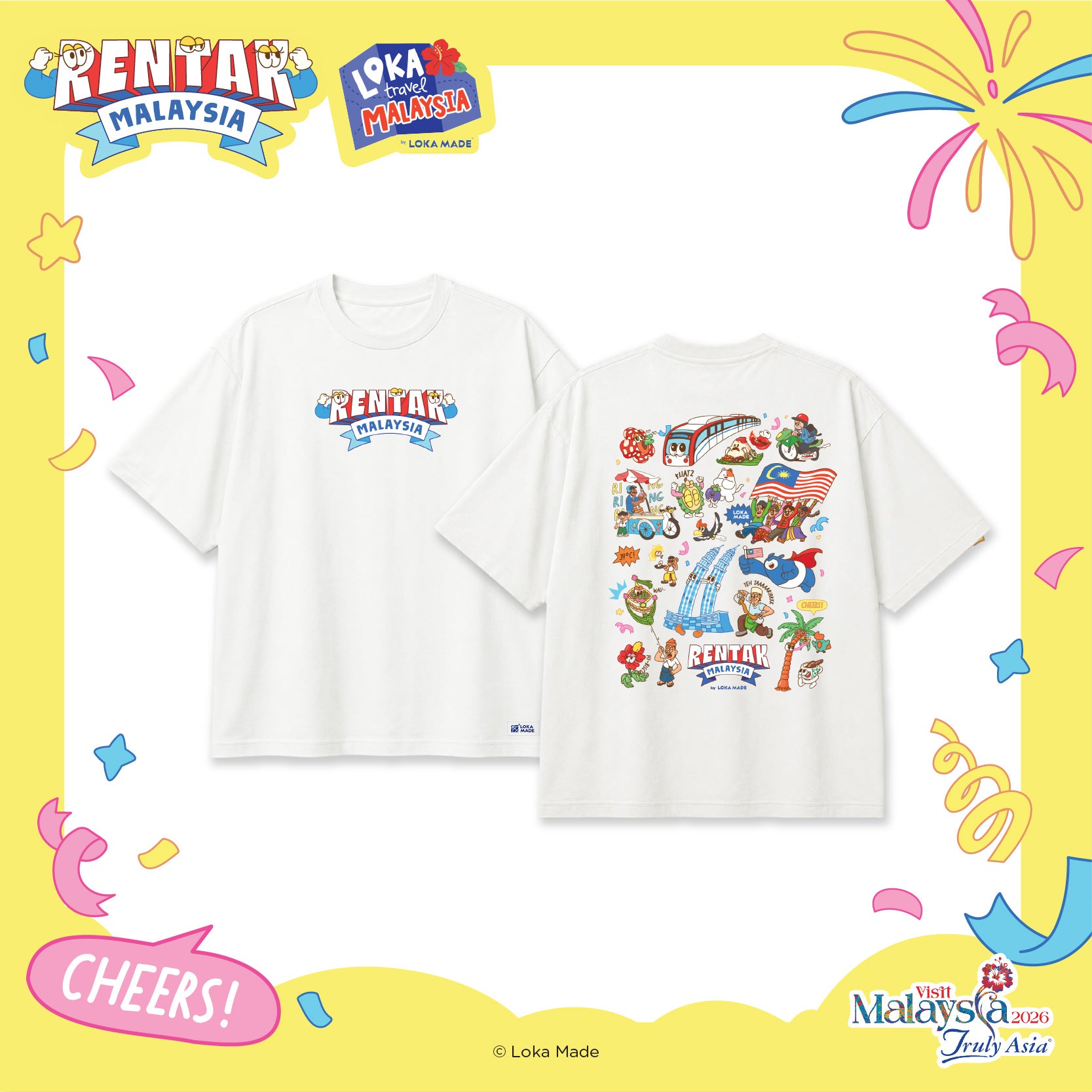 Rentak Malaysia: Loka Travel Malaysia (White Tee)