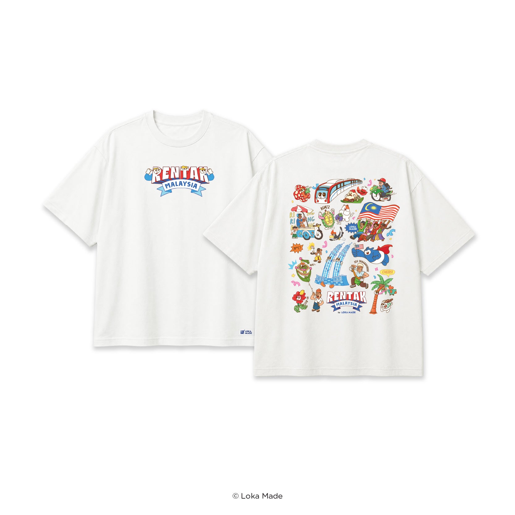 Rentak Malaysia: Loka Travel Malaysia (White Tee)